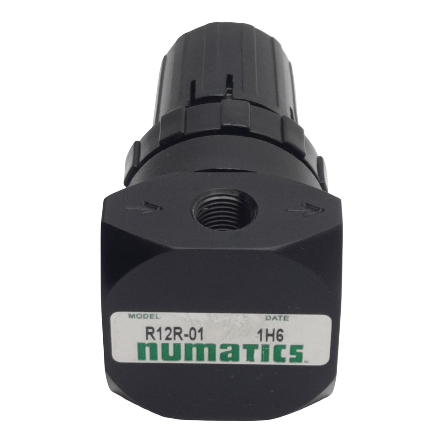 Used Numatics R12R-01 Pressure Regulator, 1/8in NPTF, 0-125psig, 200psig Max