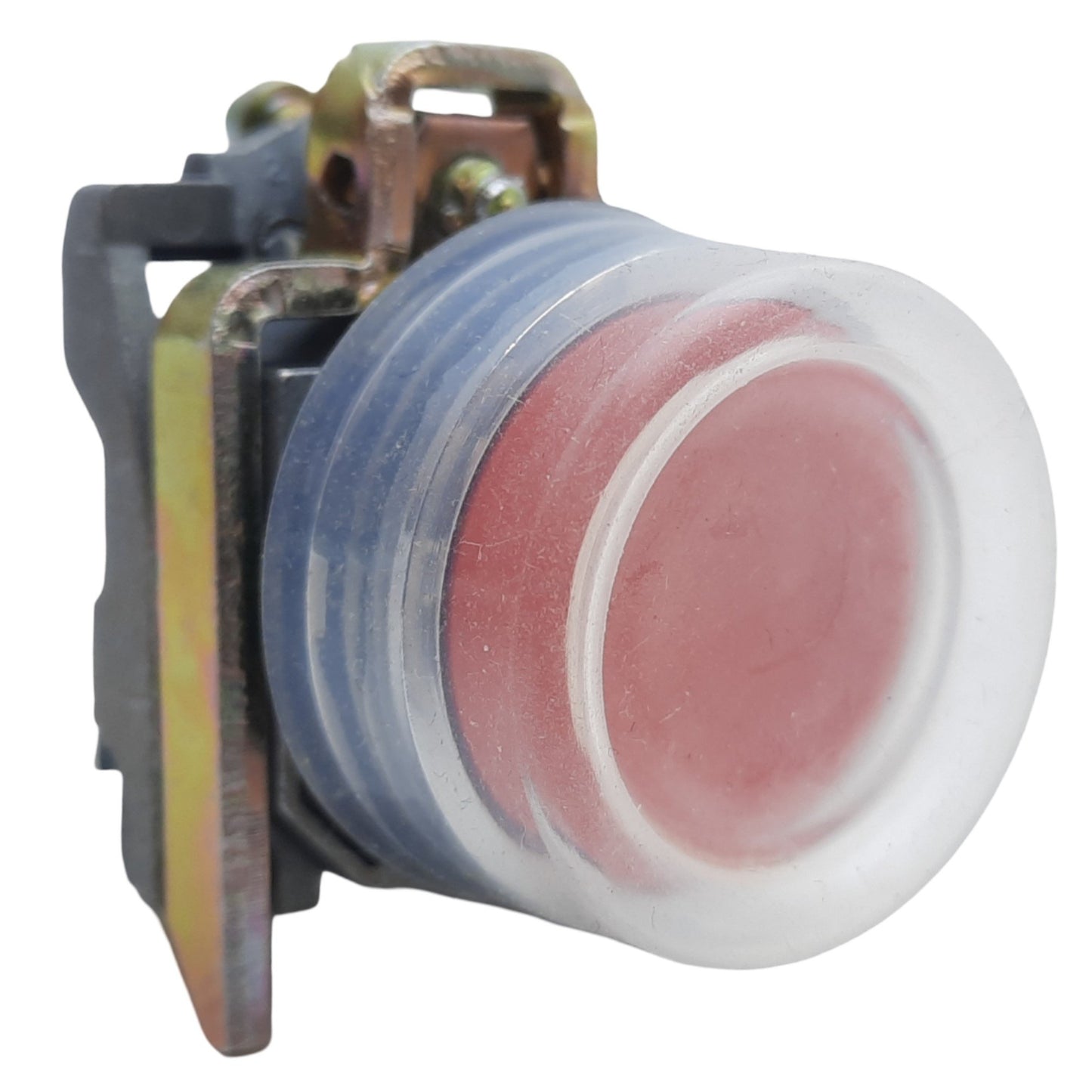 Used Schneider Electric XB4BP42 Harmony XB4 Push Button w/ Clear Boot 1NC 22mm 240VAC