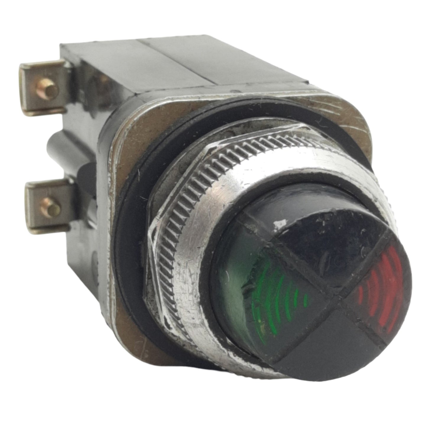 Used Allen Bradley 800T-PCL216GR Green/Red Cluster Pilot Light ø30mm, 120VAC