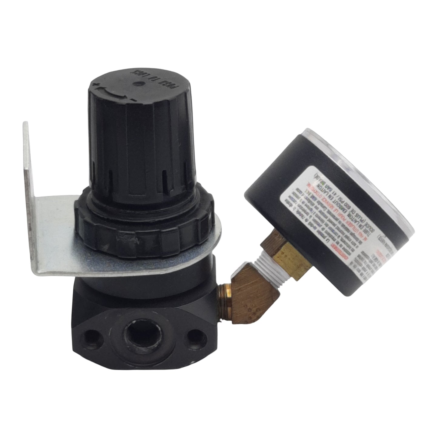 Used Numatics R12R-01G Pressure Regulator, 1/8in NPTF, 0-125psig, w/ 0-160psi Gauge