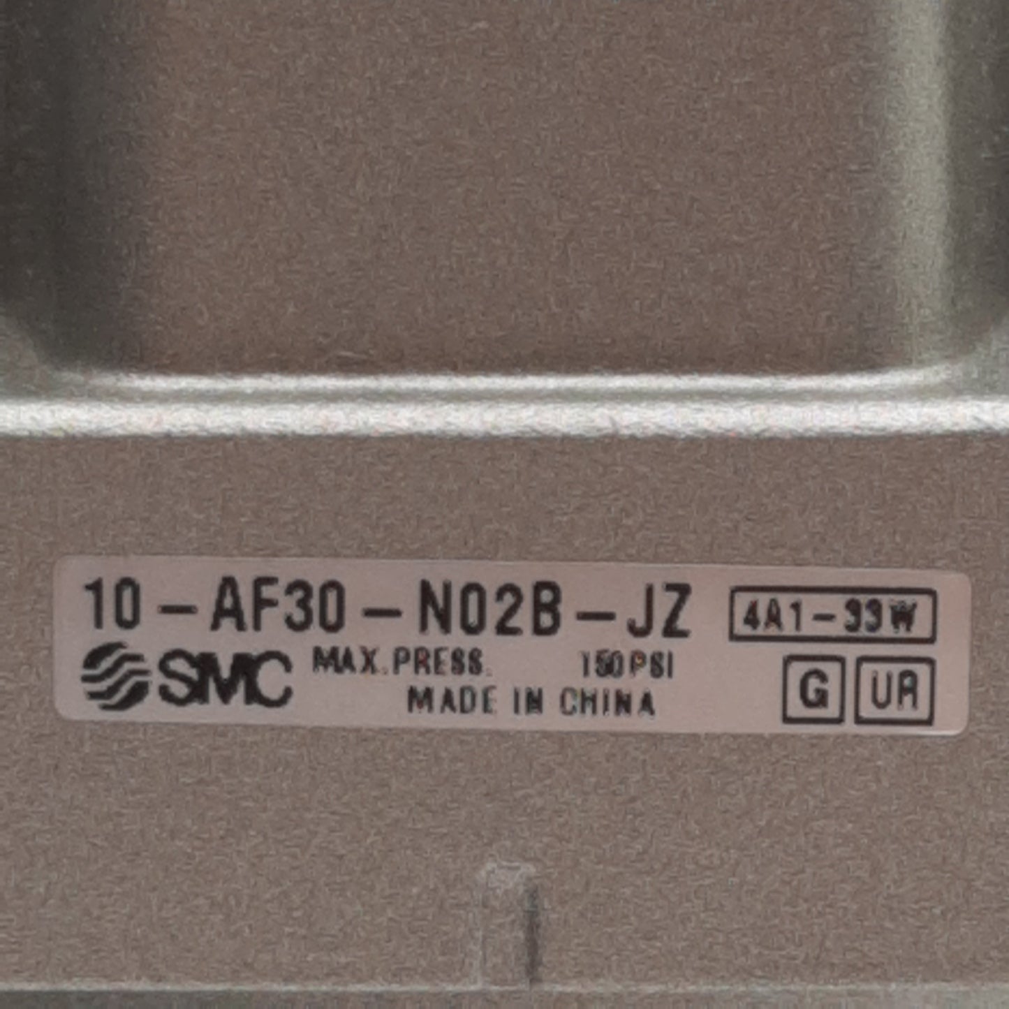 Used SMC 10-AF30-N02B-JZ Modular Air Filter, 1/4in NPT, 5µm Filtration, 150psi Max