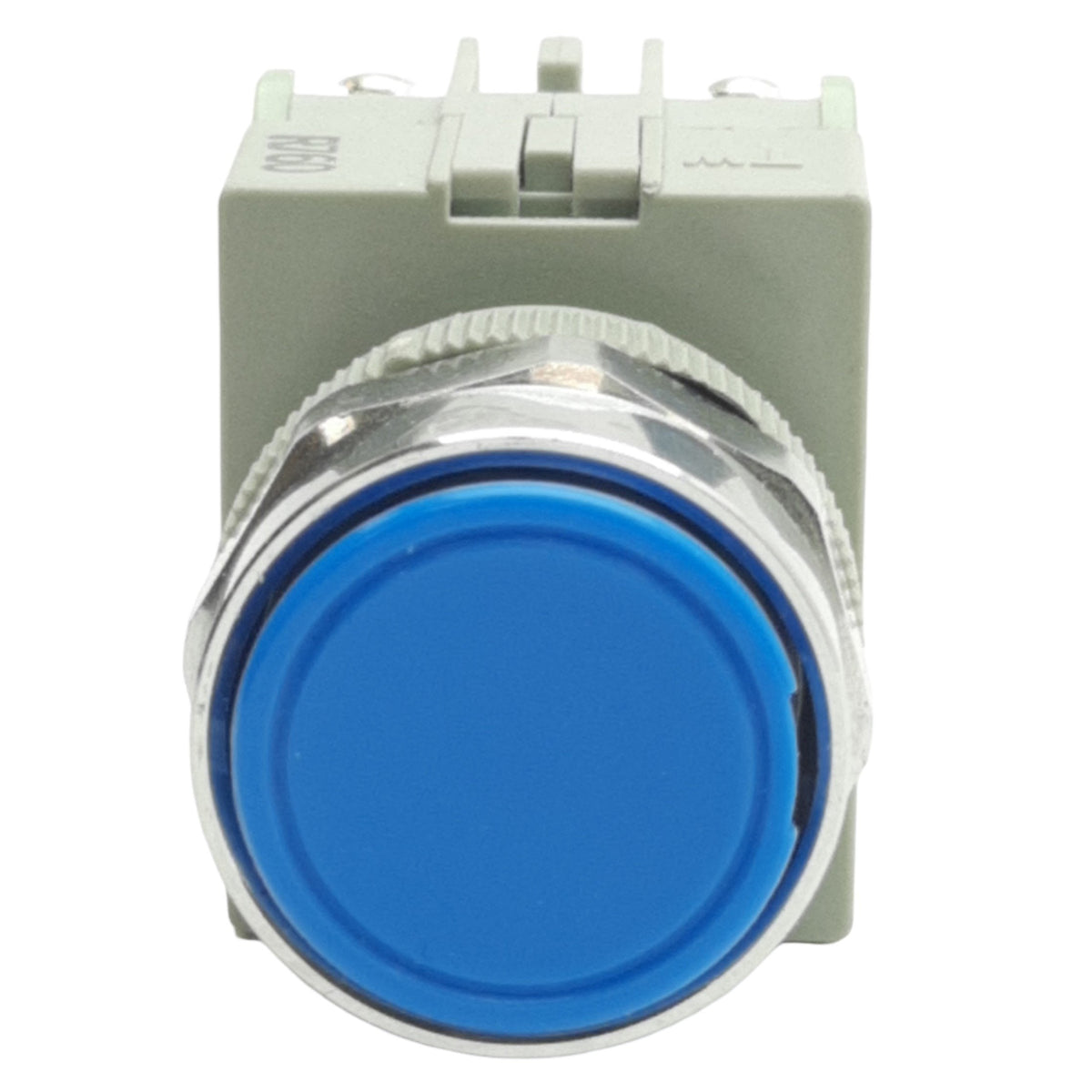 Used IDEC ABW120-S Blue Momentary Flush Push Button ø20mm, 2NO, 600VAC/DC 10A