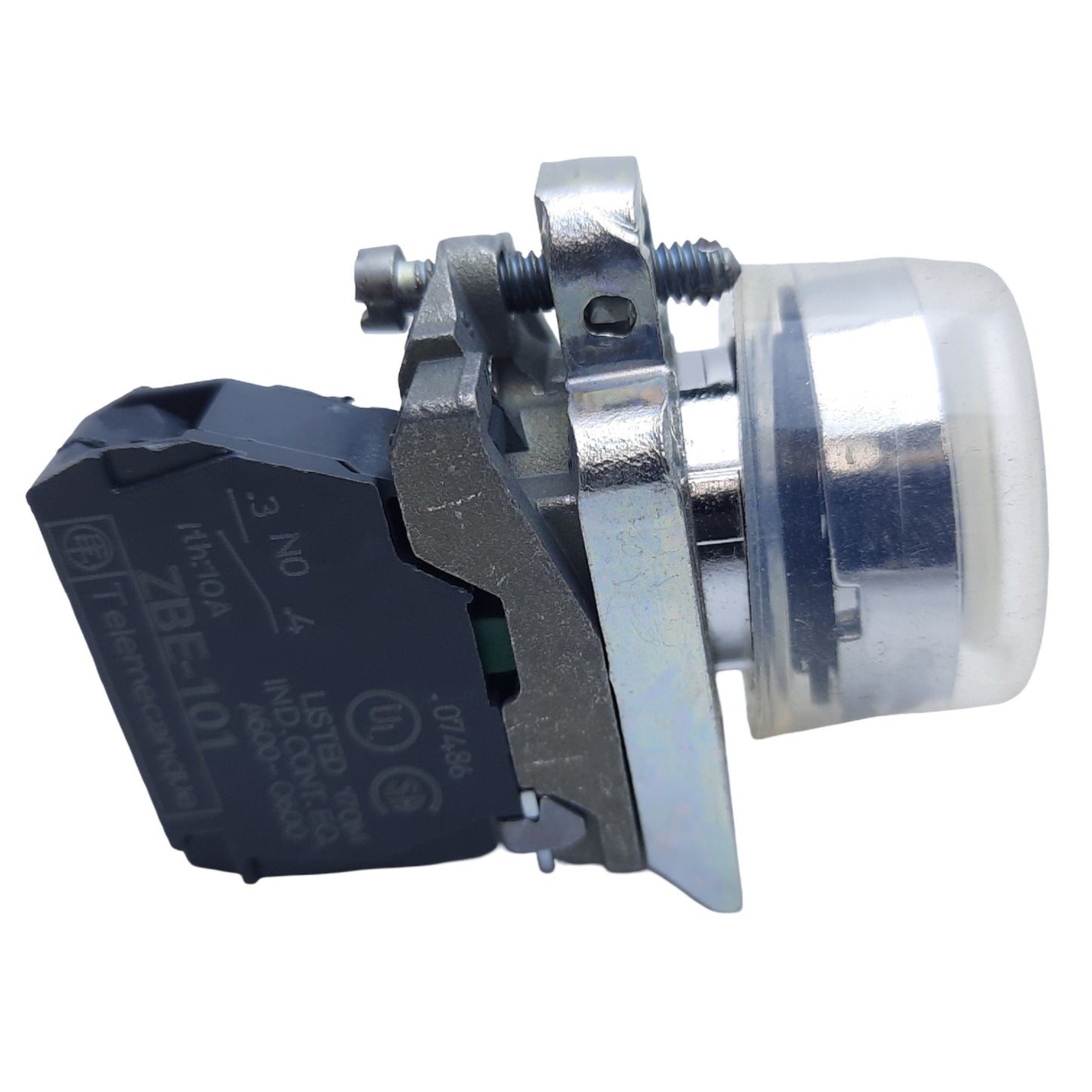Used Schneider Electric XB4BP21 Harmony XB4 Push Button w/ Clear Boot 1NO 22mm 240VAC