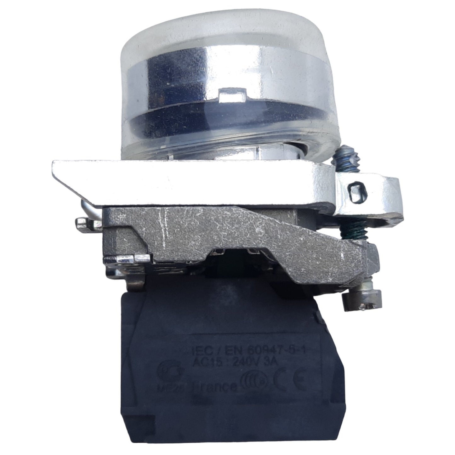 Used Schneider Electric XB4BP21 Harmony XB4 Push Button w/ Clear Boot 1NO 22mm 240VAC