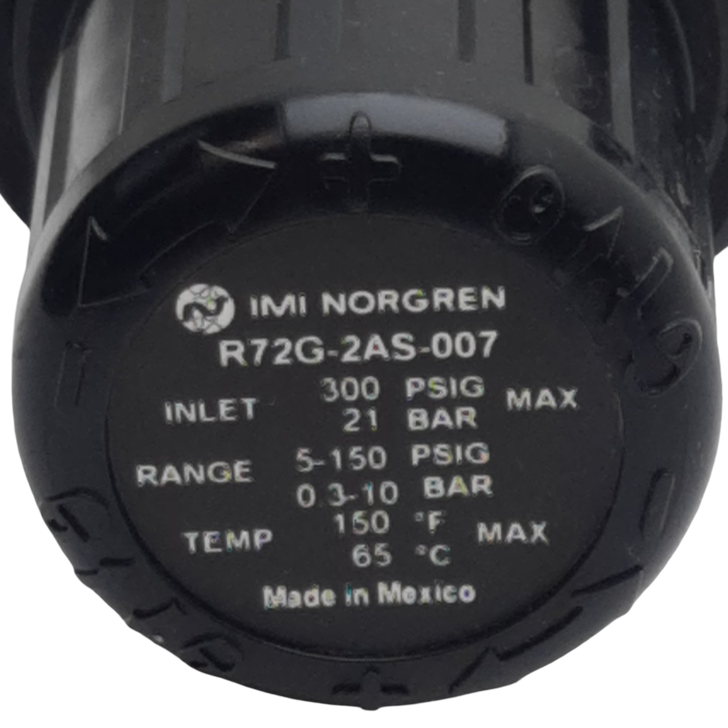 Used Norgren R72G-2AS-007 Pressure Regulator 1/4in PTF, 0.3-10bar, 21bar Max, 33dm3/s