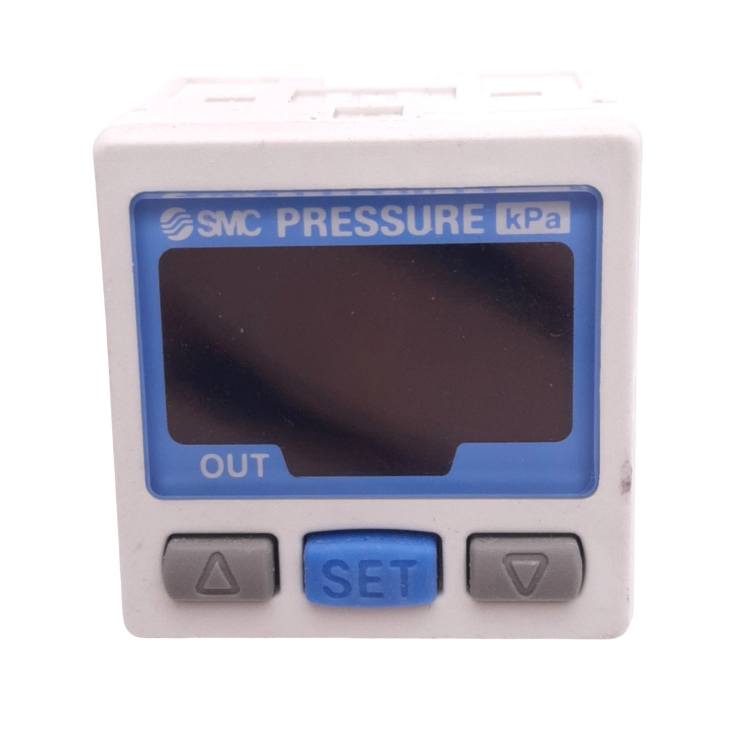 Used SMC ZSE30-T1-25 Digital Vacuum Pressure Switch, -101~101kPa, 1/8in NPT, 12-24VDC