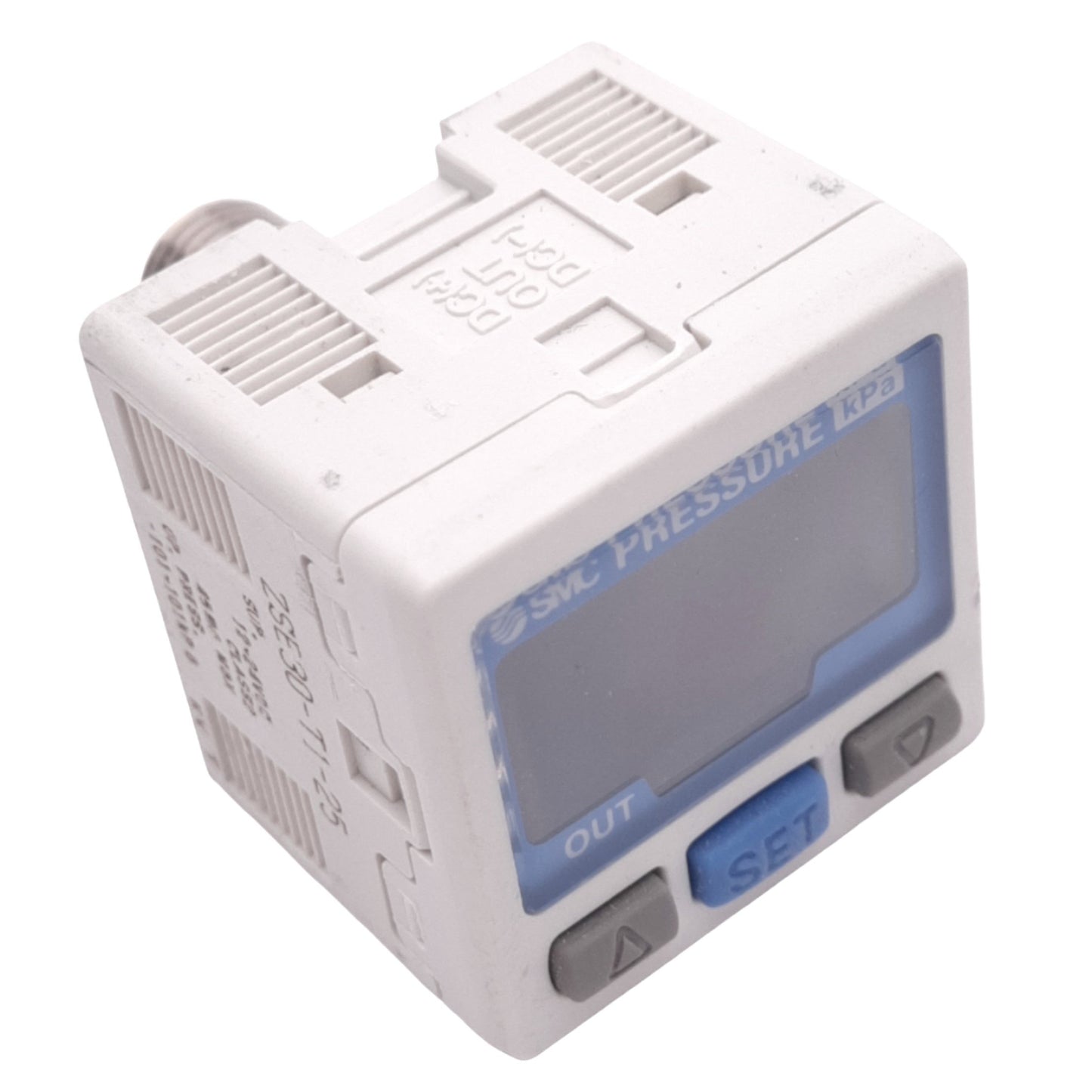 Used SMC ZSE30-T1-25 Digital Vacuum Pressure Switch, -101~101kPa, 1/8in NPT, 12-24VDC