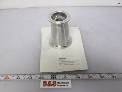 New Parker 31-14MP 2" x 1 1/2" Sanitary Conical Reducer 304 I/O Clamp Ends