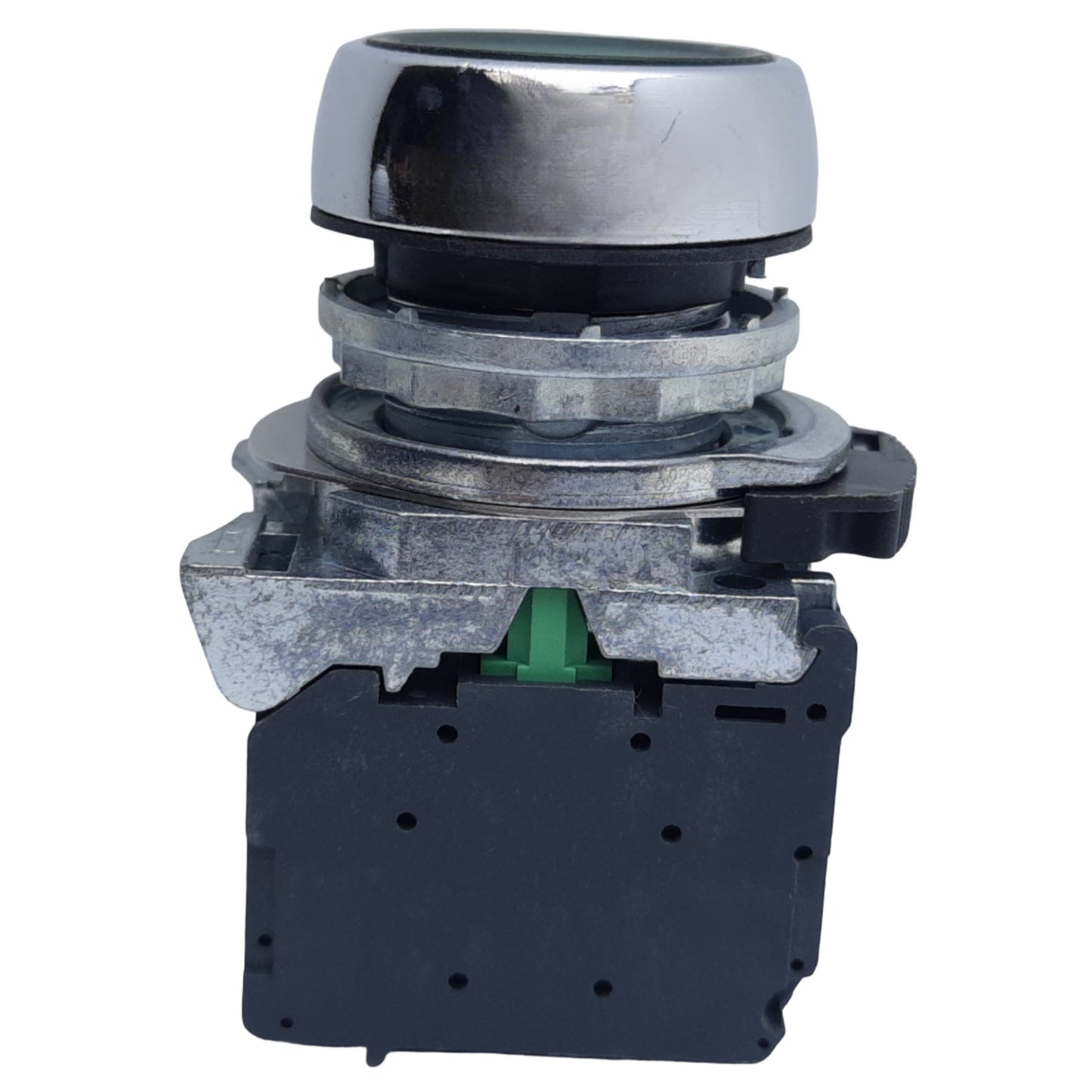 Used Allen Bradley 800FM-LFA3 Illuminated Push Button, Green, ø22mm, 1NO, 10A 600V AC