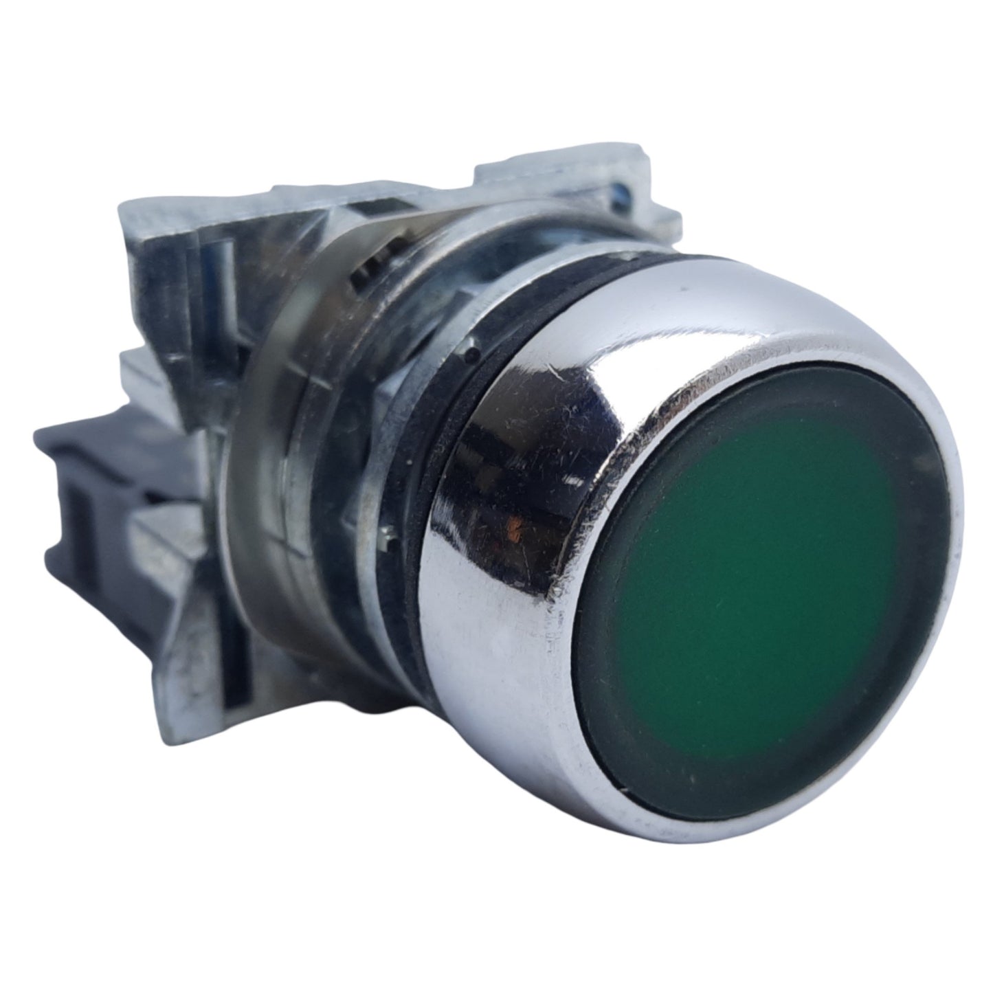 Used Allen Bradley 800FM-LFA3 Illuminated Push Button, Green, ø22mm, 1NO, 10A 600V AC