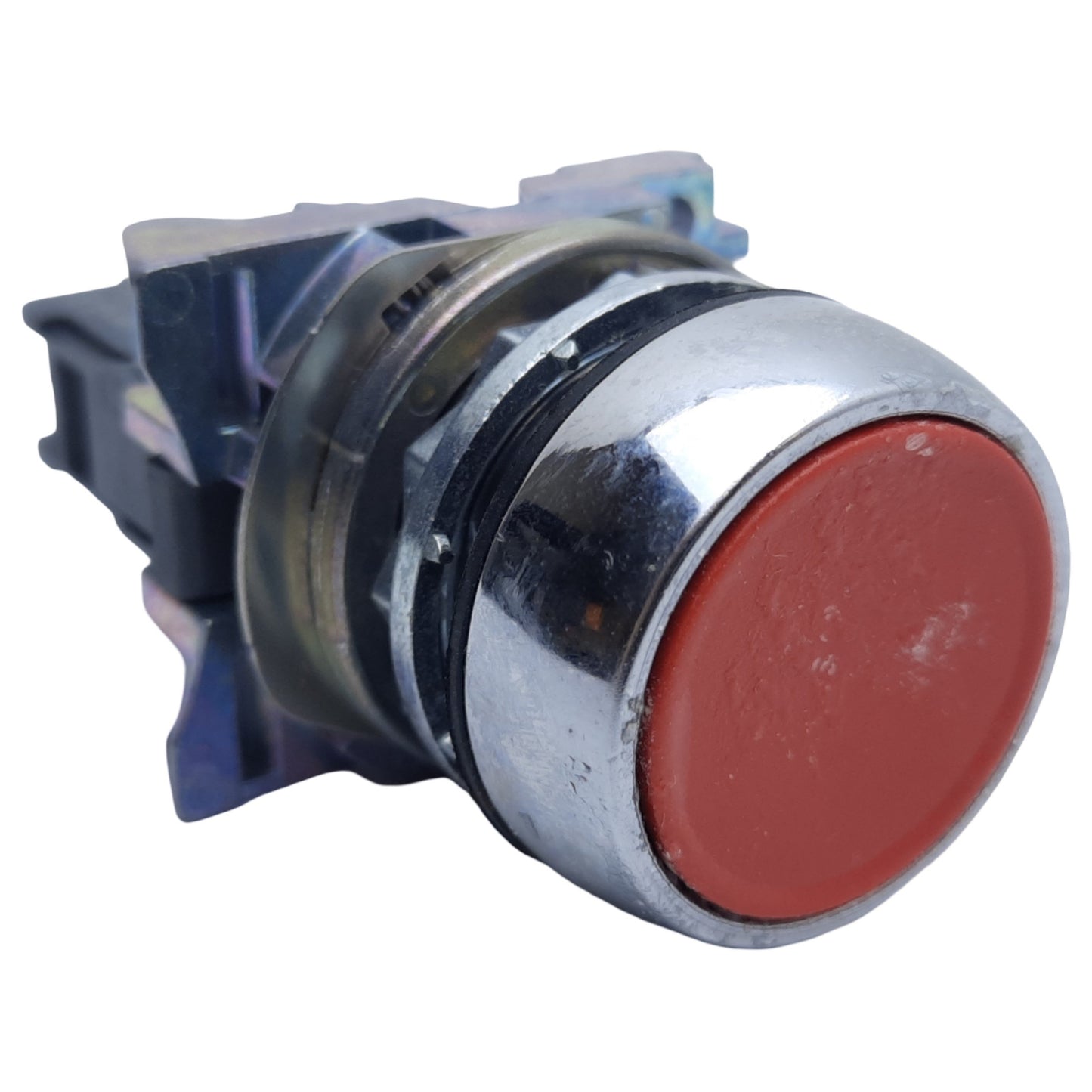 Used Allen Bradley 800FM-FA4 Non-Illuminated Pushbutton, Red, 1 NC, 10A 600V AC
