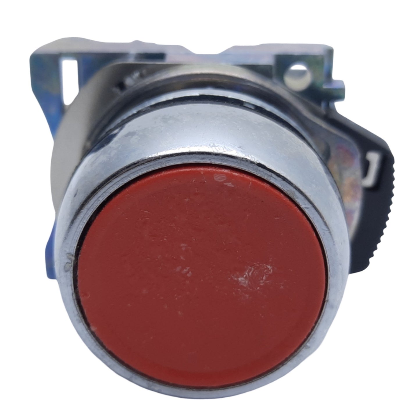 Used Allen Bradley 800FM-FA4 Non-Illuminated Pushbutton, Red, 1 NC, 10A 600V AC