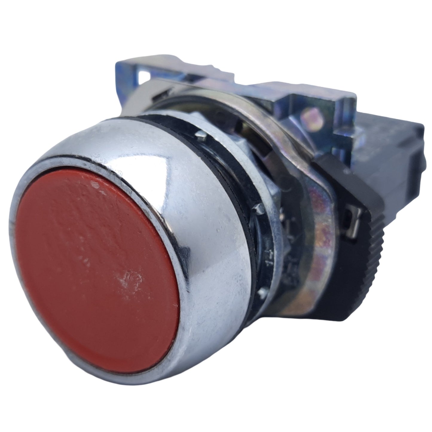 Used Allen Bradley 800FM-FA4 Non-Illuminated Pushbutton, Red, 1 NC, 10A 600V AC