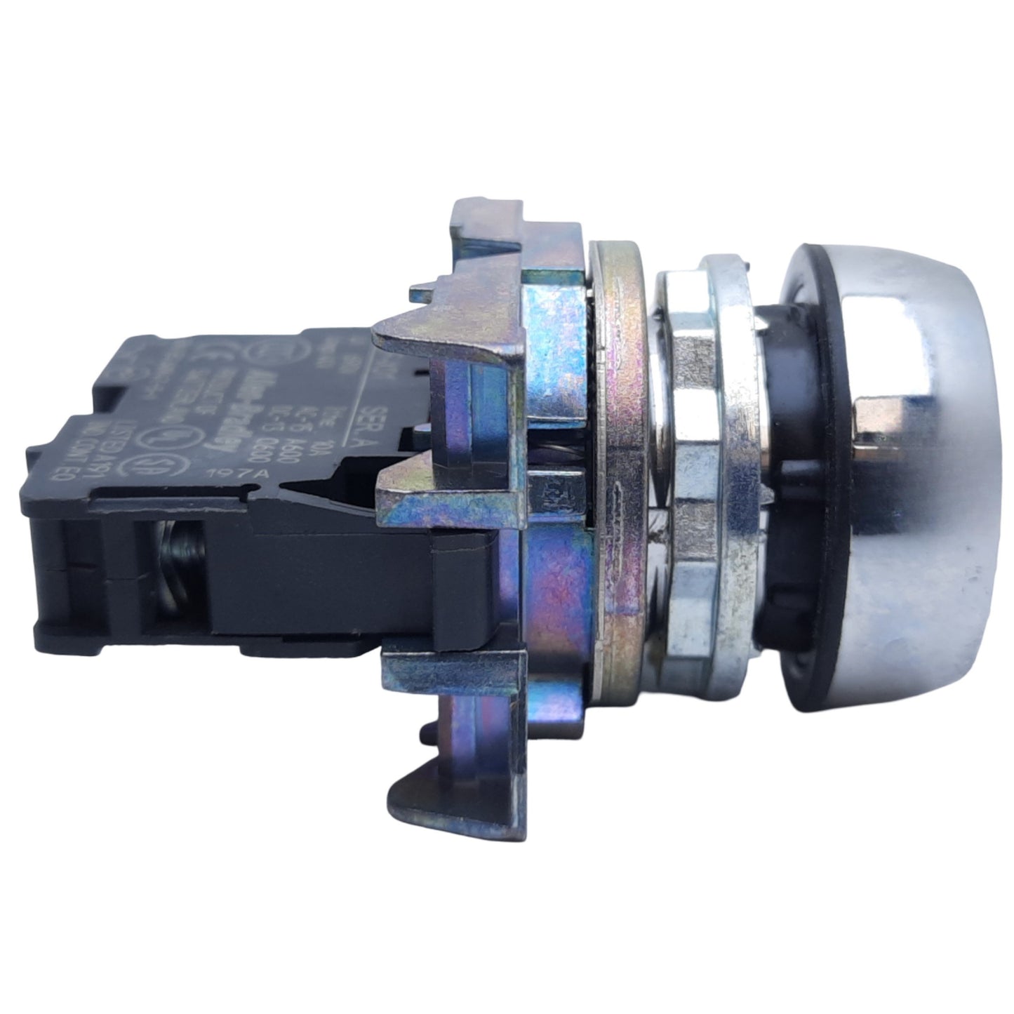 Used Allen Bradley 800FM-FA4 Non-Illuminated Pushbutton, Red, 1 NC, 10A 600V AC