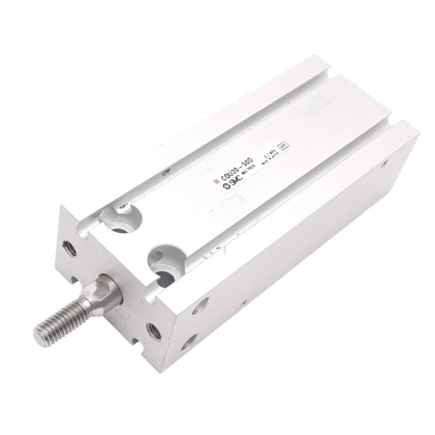 Used SMC CDU20-50D Pneumatic Cylinder, ø20mm Bore, 50mm Stroke, M5, 0.7MPa Max