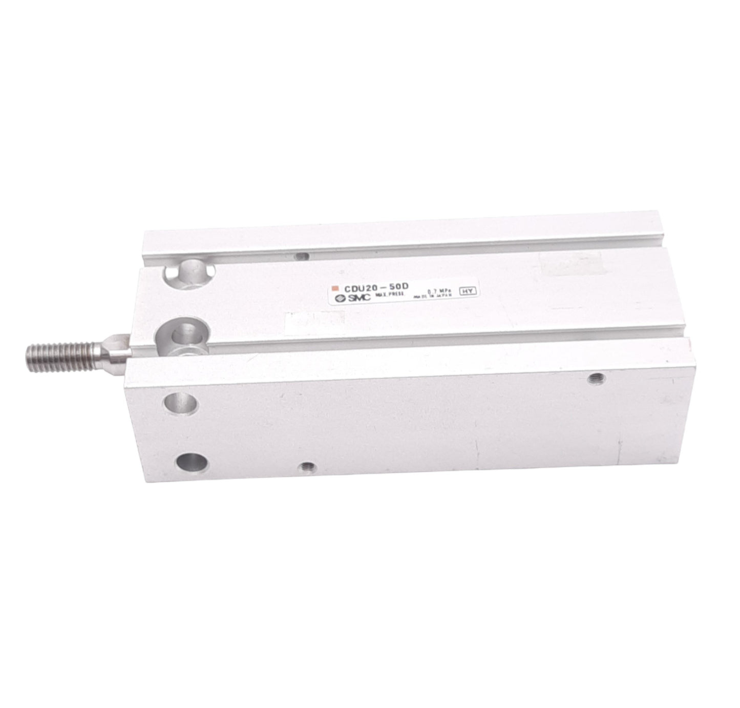 Used SMC CDU20-50D Pneumatic Cylinder, ø20mm Bore, 50mm Stroke, M5, 0.7MPa Max