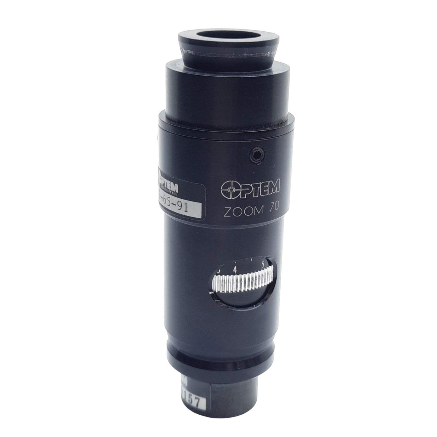 Used Qioptiq 29-65-91 Optem Zoom 70 Micro Inspection Zoom Lens, 0.75X to 5.25X Mag.