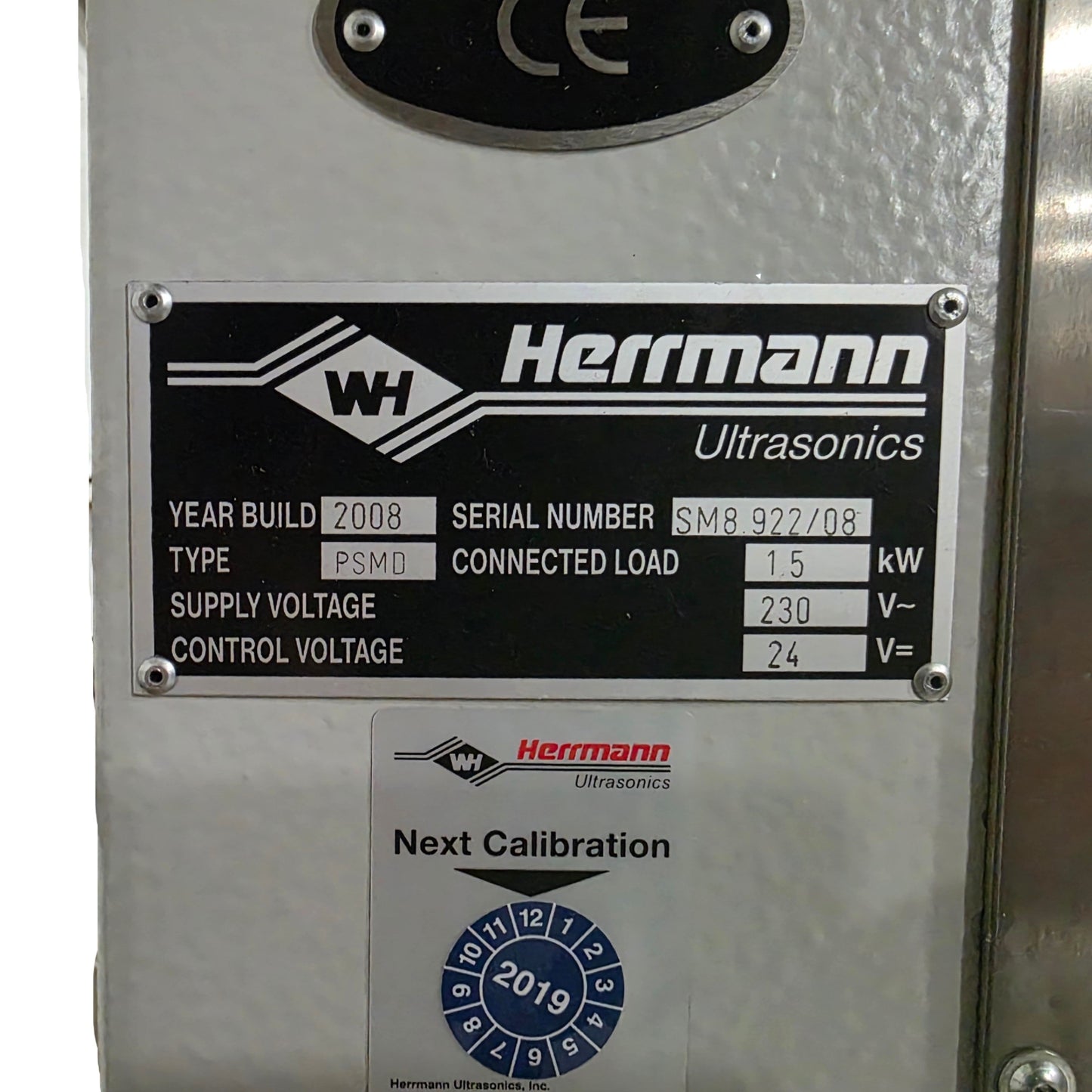 Used Herrmann Ultrasonics PS MEDIALOG Welder W/DYNAMIC Digital Control & DIALOG Touch