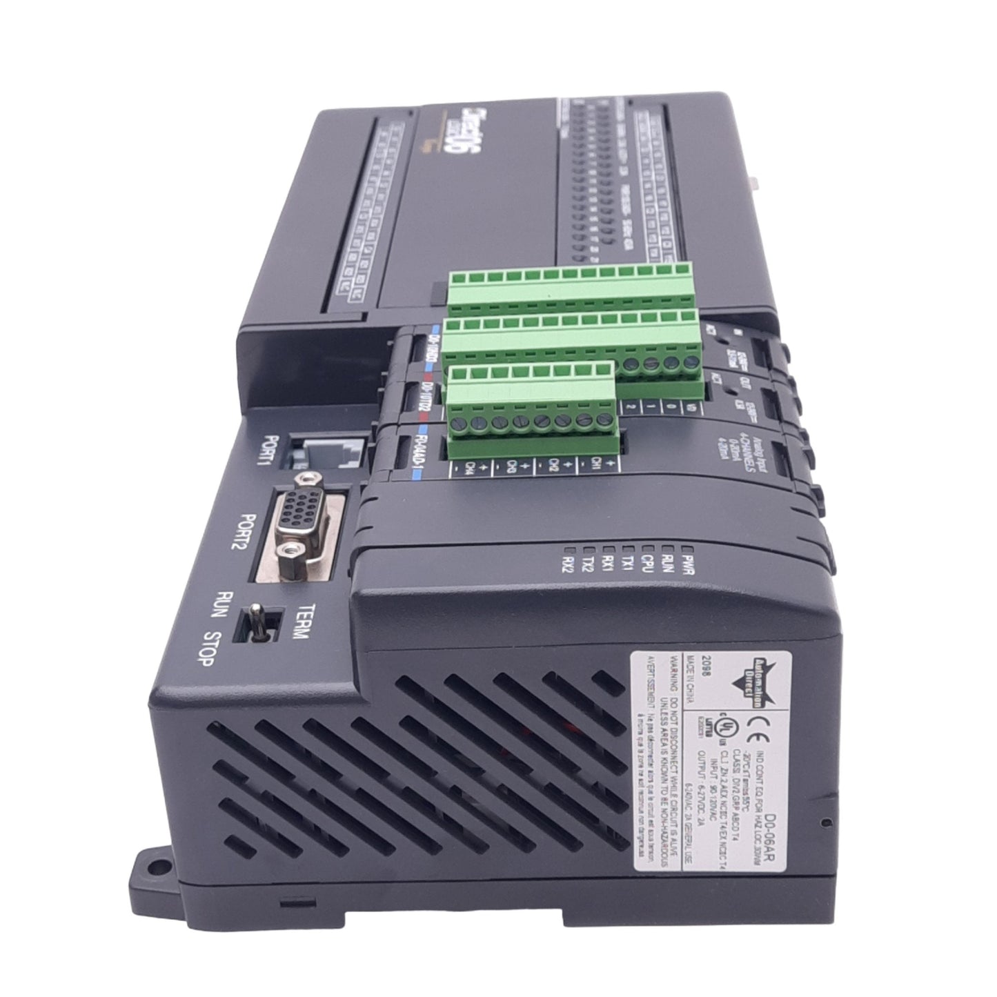 New – Open box Automation Direct D0-06AR DirectLOGIC 06 PLC Controller, 20-Point, 100-240VAC