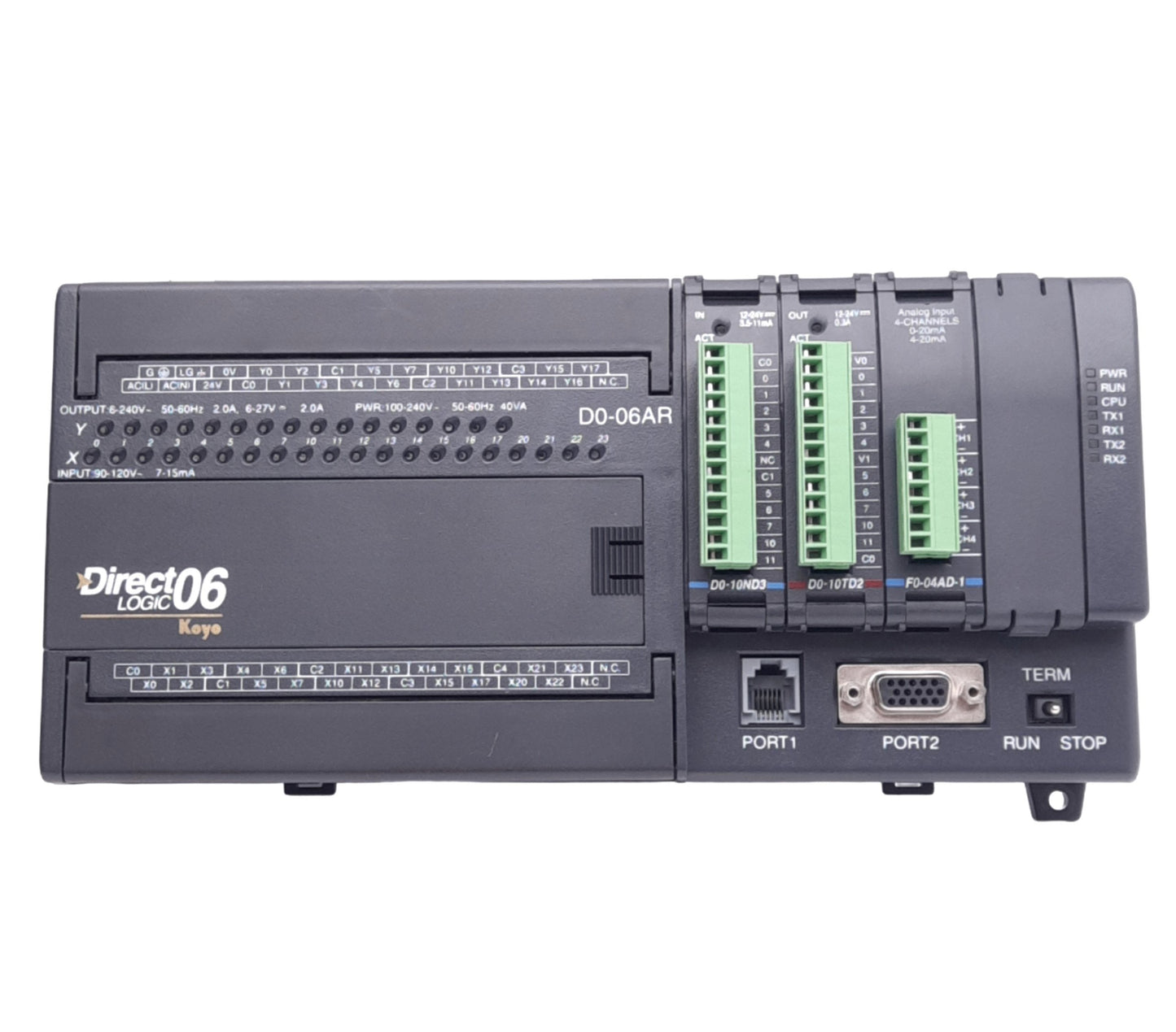 New – Open box Automation Direct D0-06AR DirectLOGIC 06 PLC Controller, 20-Point, 100-240VAC