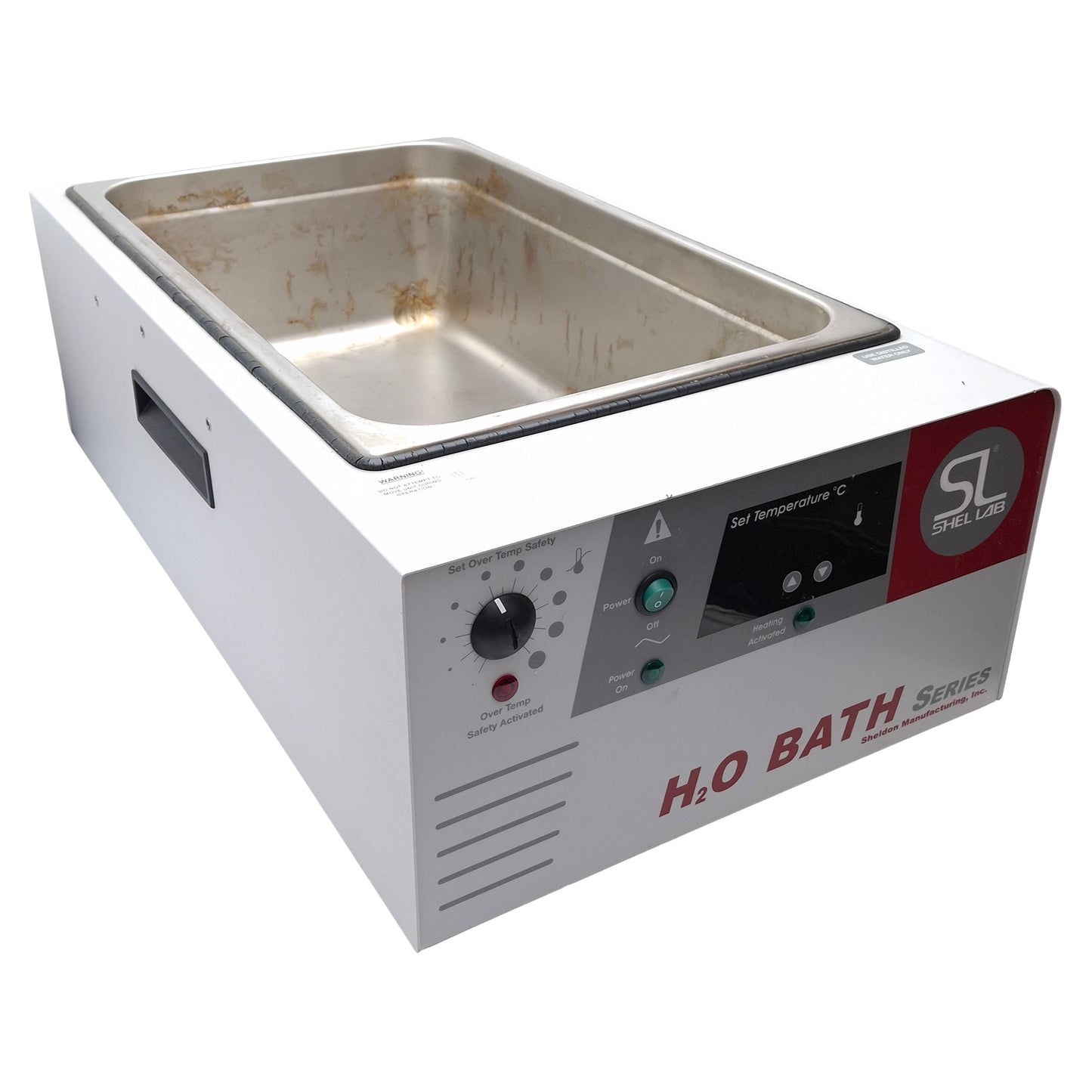 Used Sheldon W20M Shel Lab H2O Bath, Heated, 14L Fill Line, 80°C Set, 110-120VAC 5A