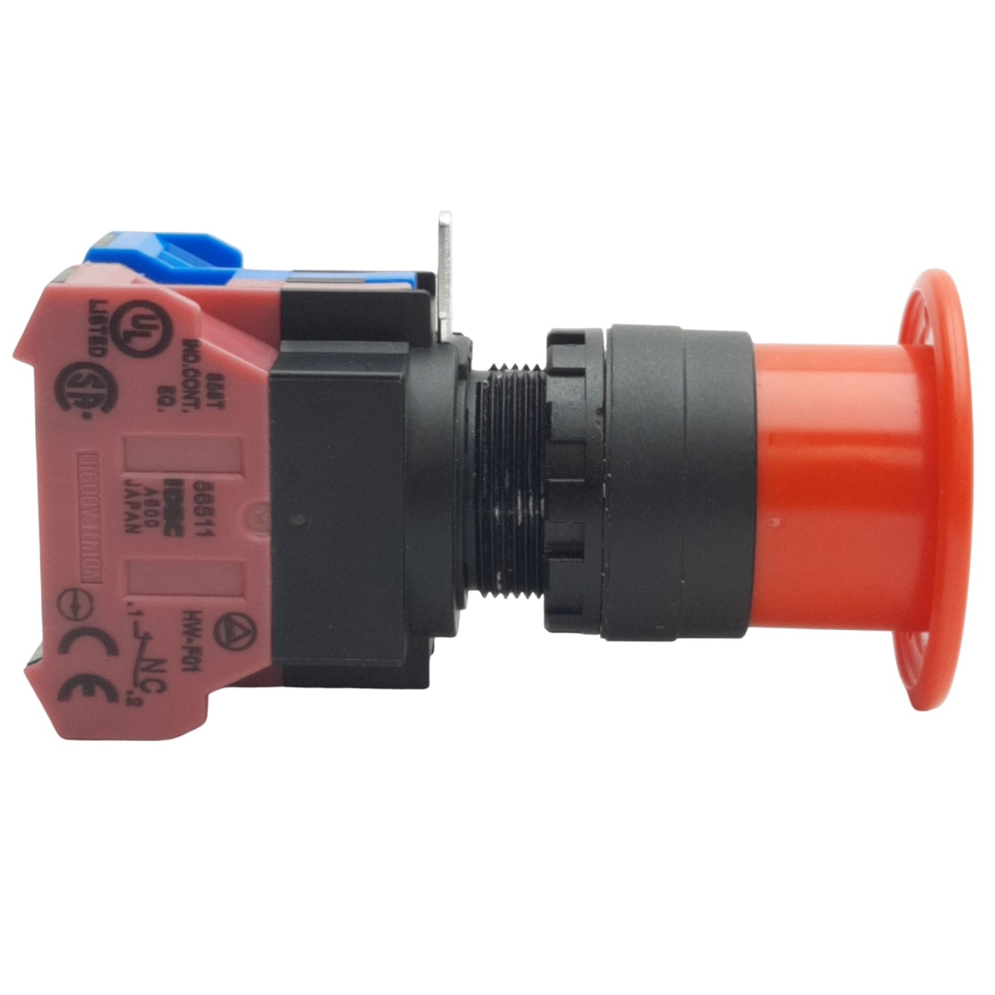Used IDEC HW1B-Y2F11 Emergency Stop Push/Pull Button ø22mm, 1NO+1NC, 600VAC 10A
