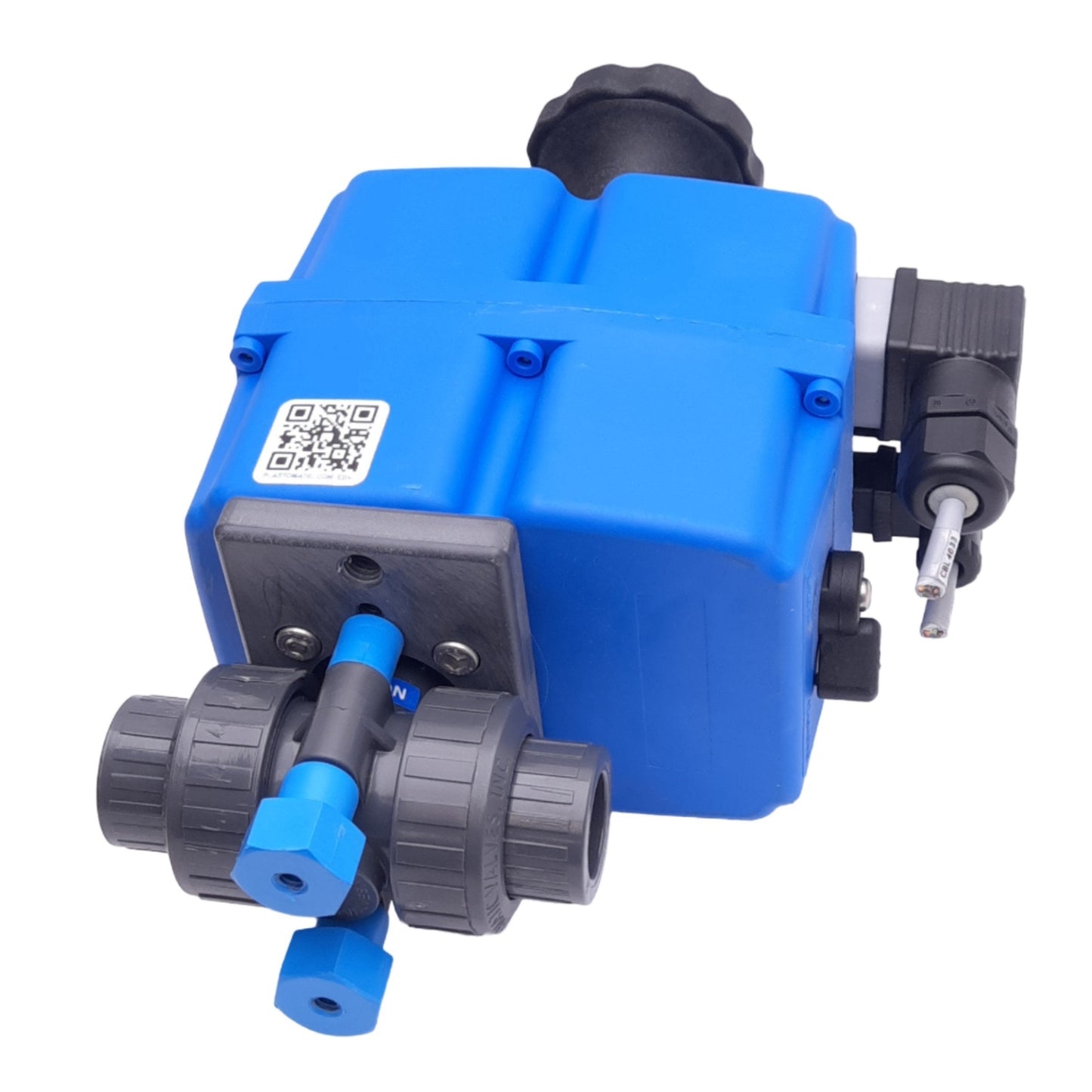 Used Plast-O-Matic Valves 7745-S4CT True Blue Electric Actuator, 24-240VAC/24-135VDC