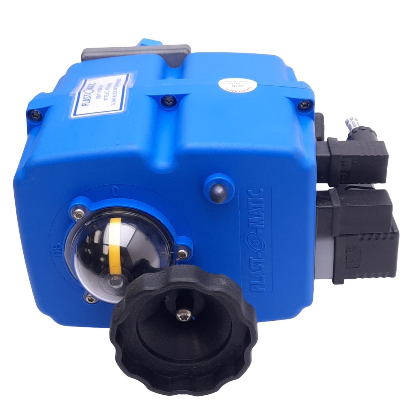 Used Plast-O-Matic Valves 7745-S4CT True Blue Electric Actuator, 24-240VAC/24-135VDC