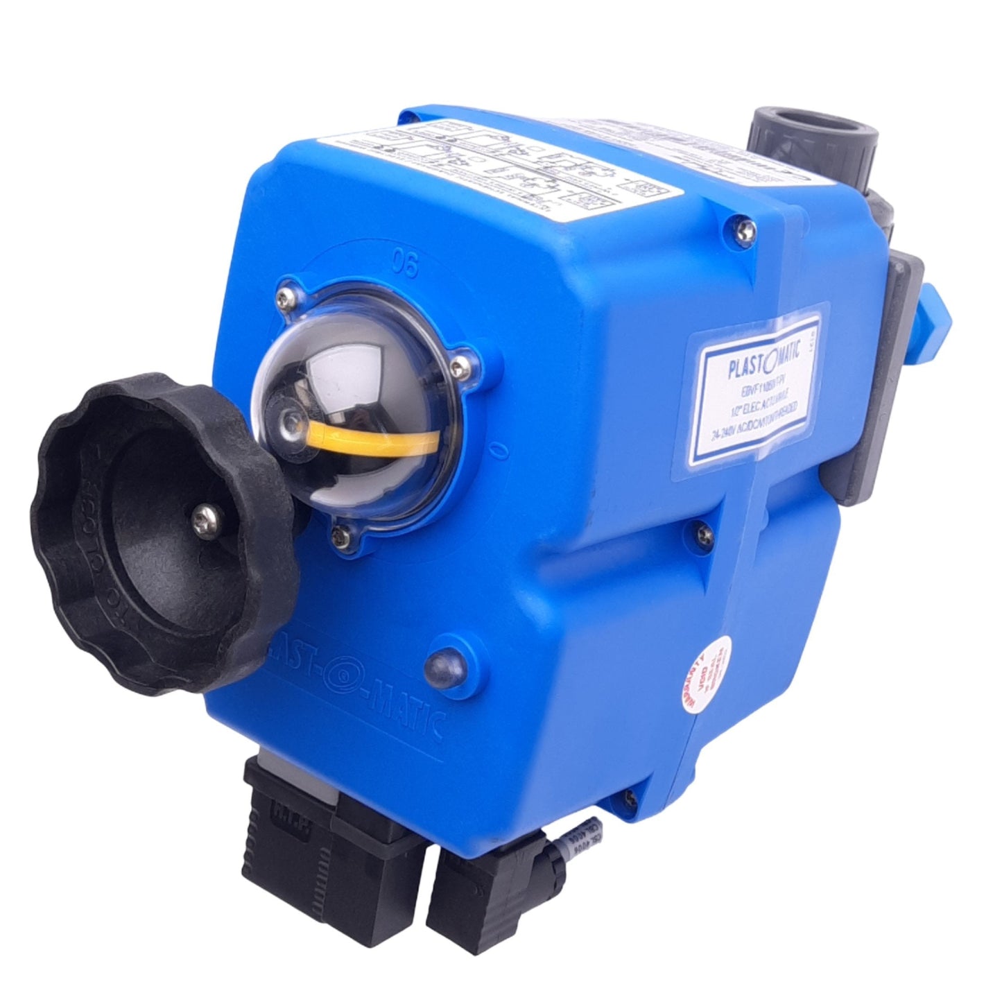 Used Plast-O-Matic Valves 7745-S4CT True Blue Electric Actuator, 24-240VAC/24-135VDC
