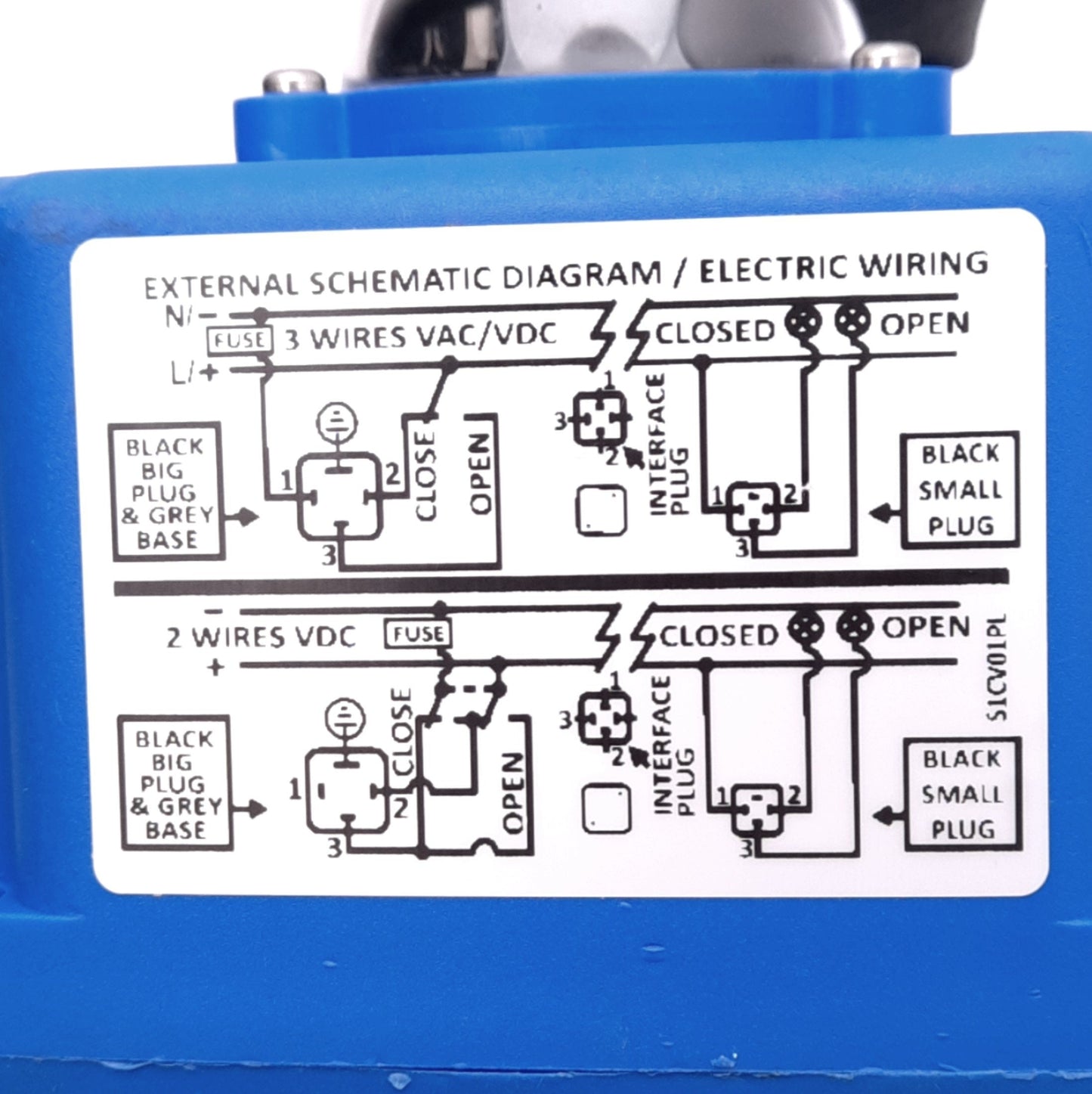 Used Plast-O-Matic Valves 7745-S4CT True Blue Electric Actuator, 24-240VAC/24-135VDC