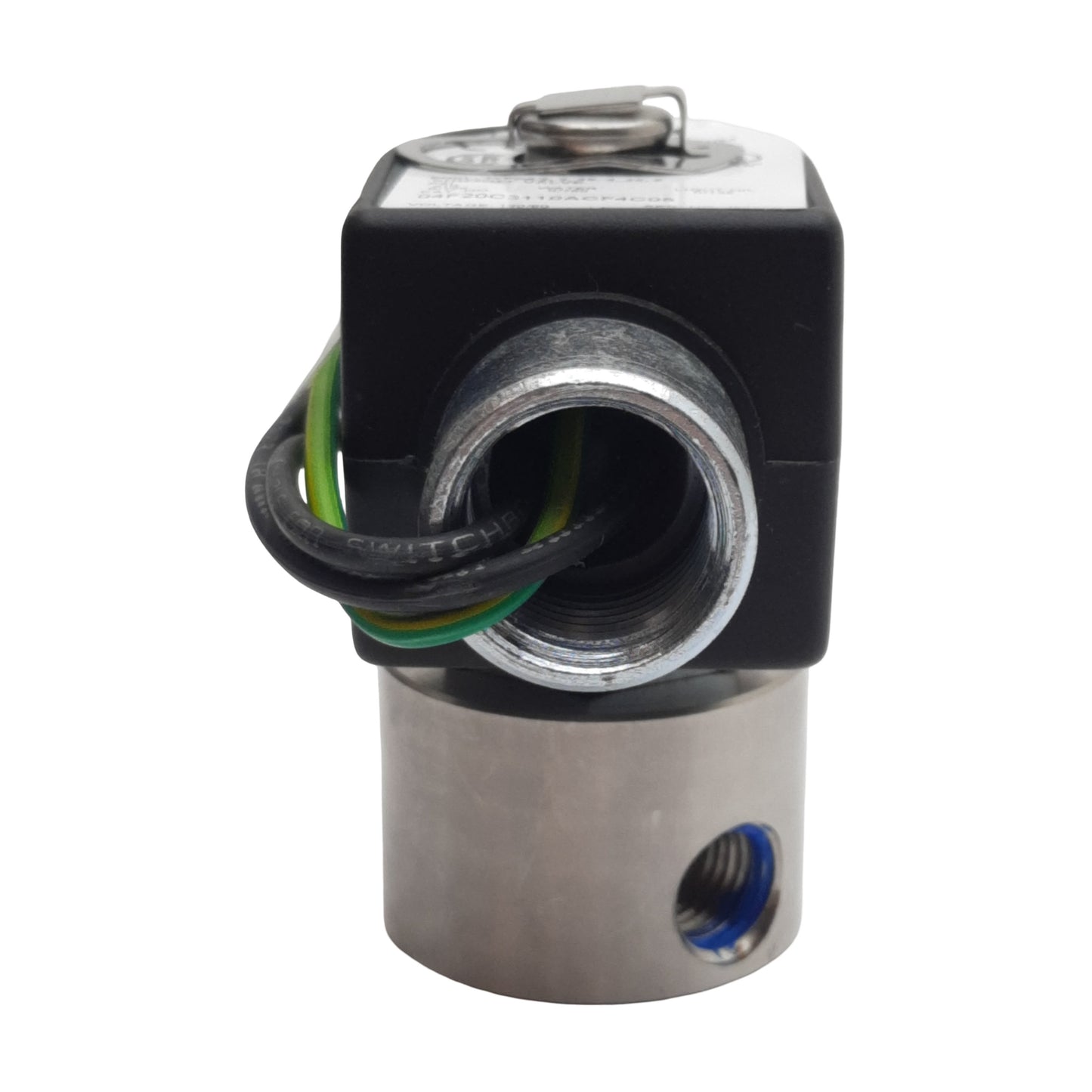Used Parker 04F20C3110ACF4C05 Solenoid Valve 2-Way, 1/4" NPT, 150psi, 110/120VAC Coil