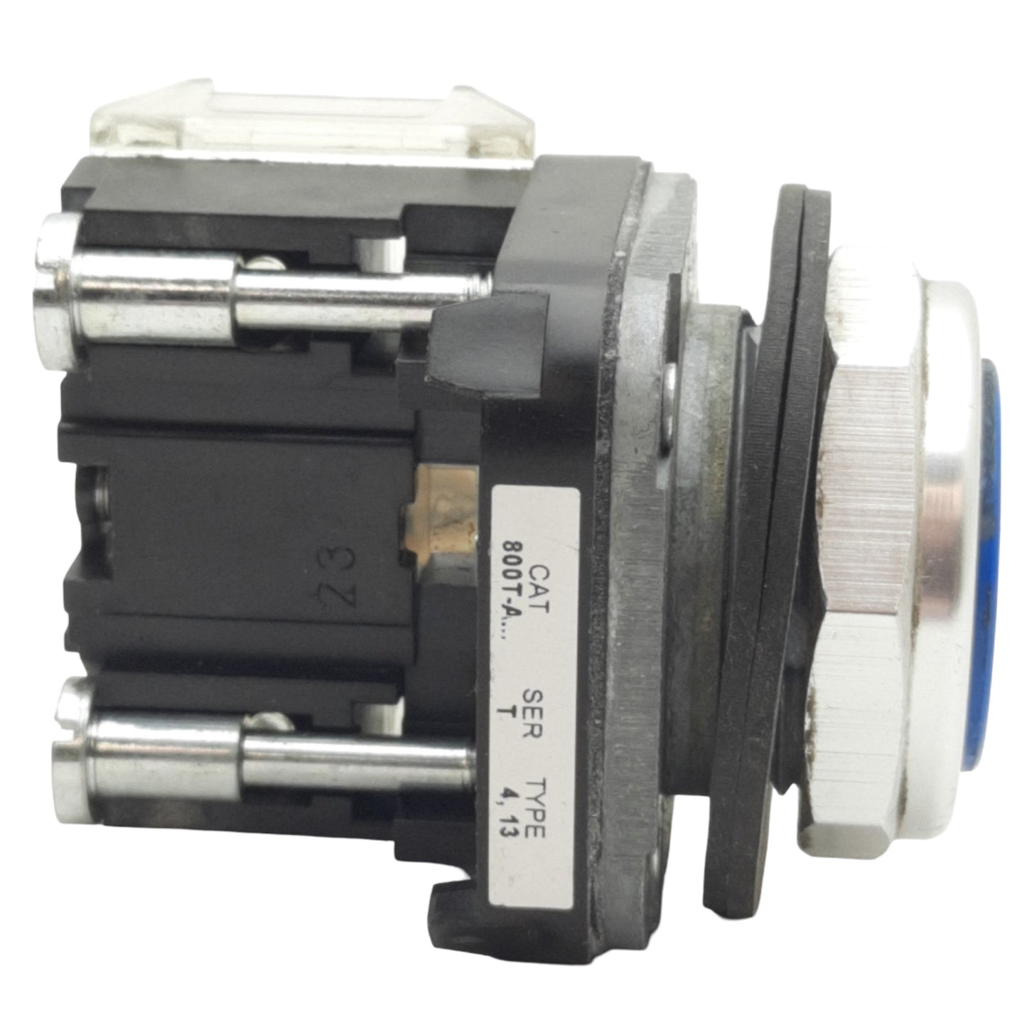 Used Allen Bradley 800T-A7A Blue Momentary Push Button ø30mm, 1NO+1NC, 600V 10A