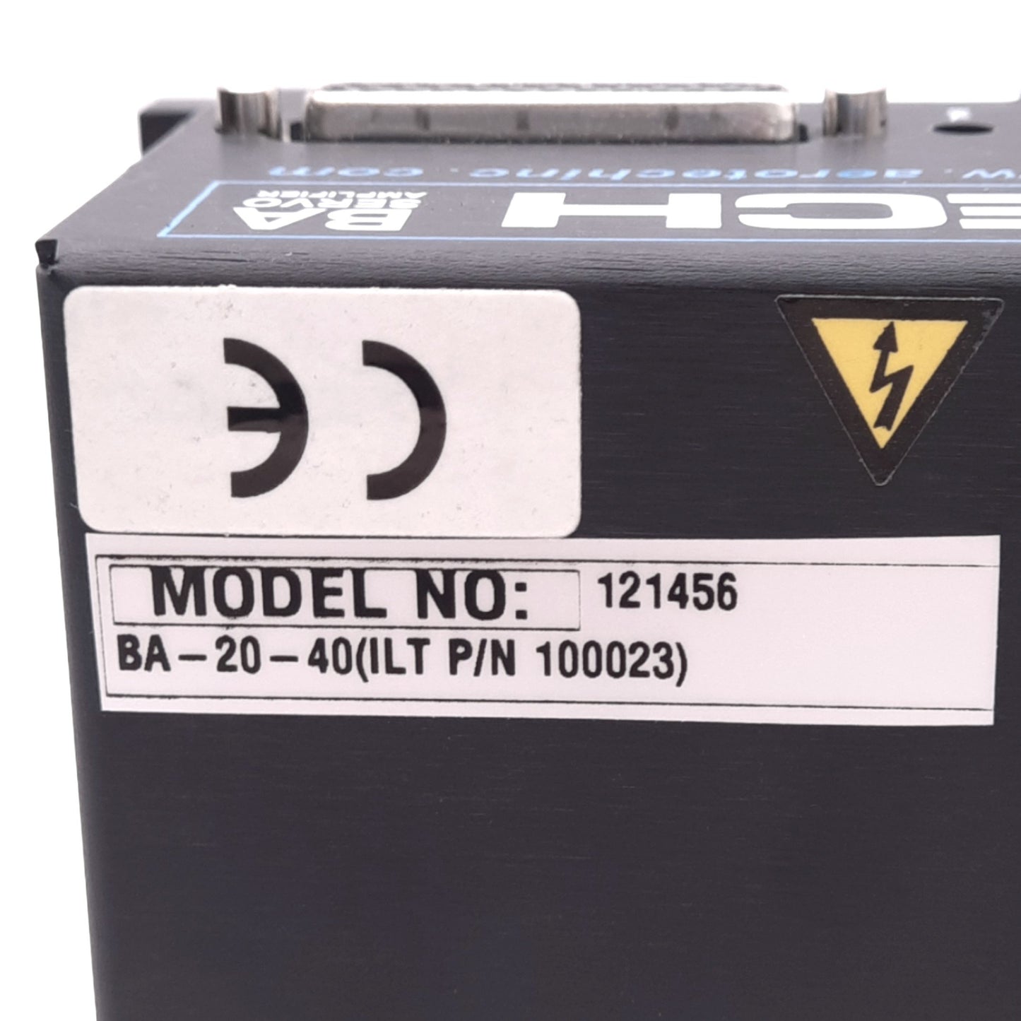 Used Aerotech BA20-40 Servo Amplifier, 28VAC In, 40VDC 3PH Bus, 1-Axis, 115/240VAC