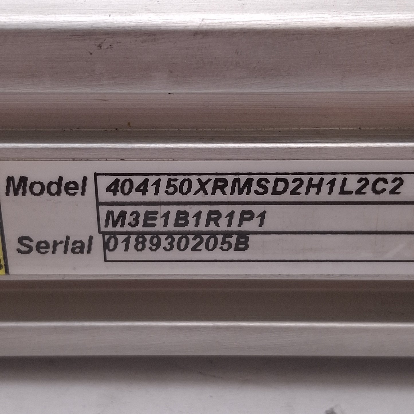 Used Parker 404150XRMSD2H1L1C1M3 Linear Actuator, 5mm Lead, 150mm Travel, NEMA 23