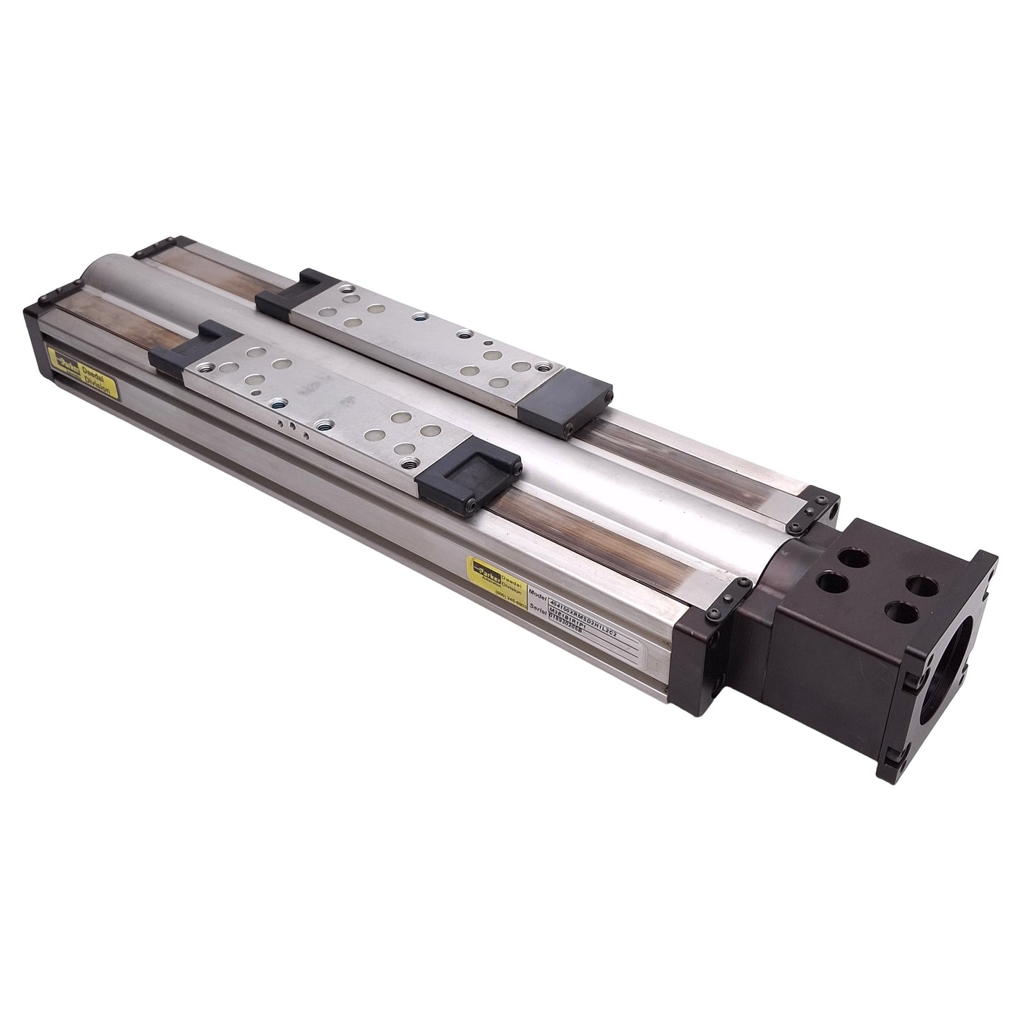 Used Parker 404150XRMSD2H1L1C1M3 Linear Actuator, 5mm Lead, 150mm Travel, NEMA 23