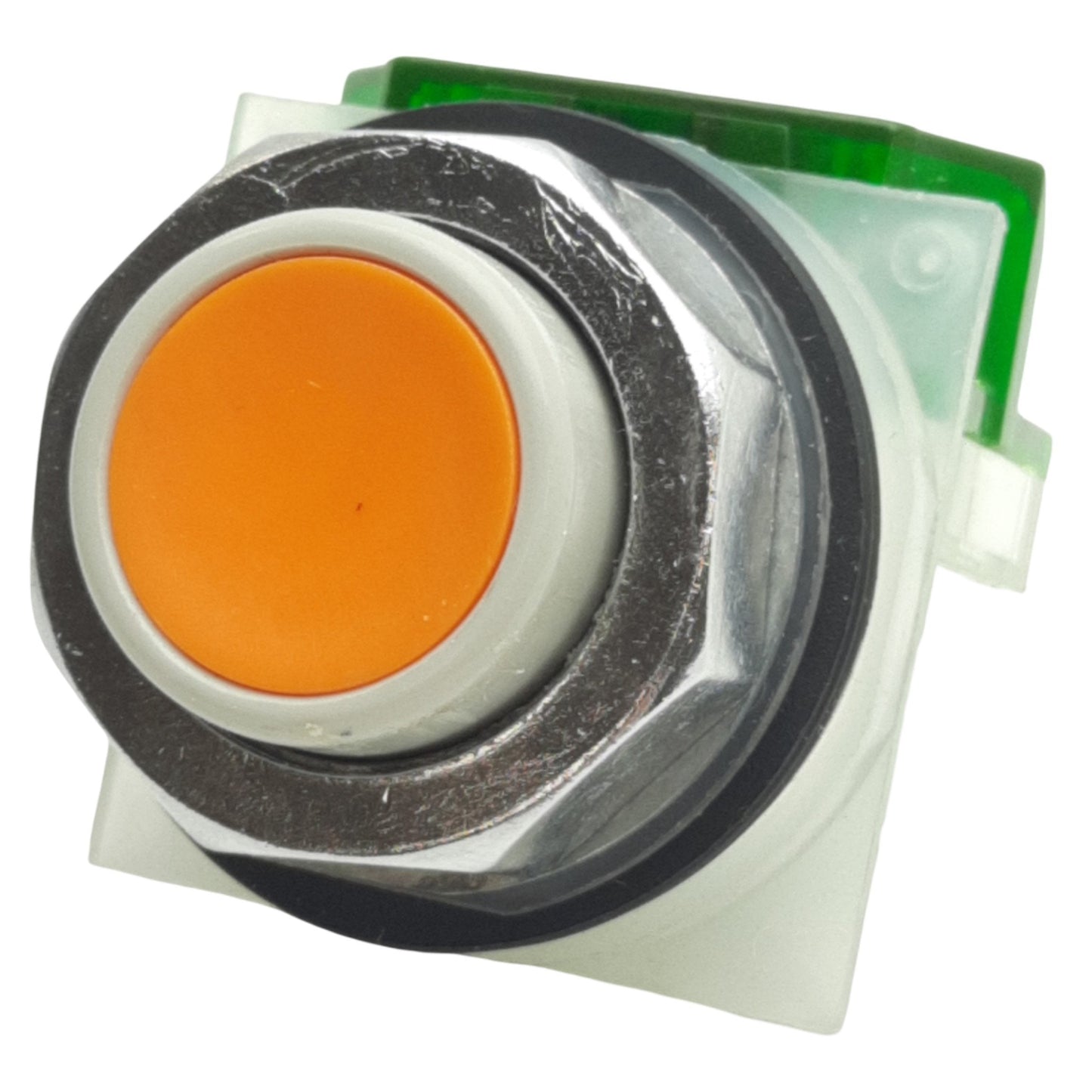 Used Schneider Electric 9001KR3SH5 Orange Momentary Push Button ø30mm, 1NO, 600VAC