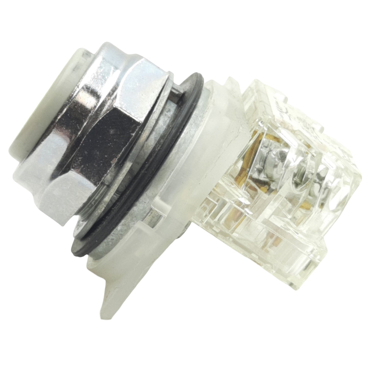 Used Schneider Electric 9001KR1YH13 Yellow Momentary Push Button ø30mm, 1NO+1NC, 600V