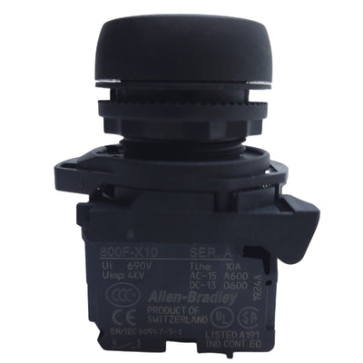 Used Allen Bradley 800FP-FA3 Non-Illuminated Pushbutton Green ø22.5mm 1NO, 10A 600VAC