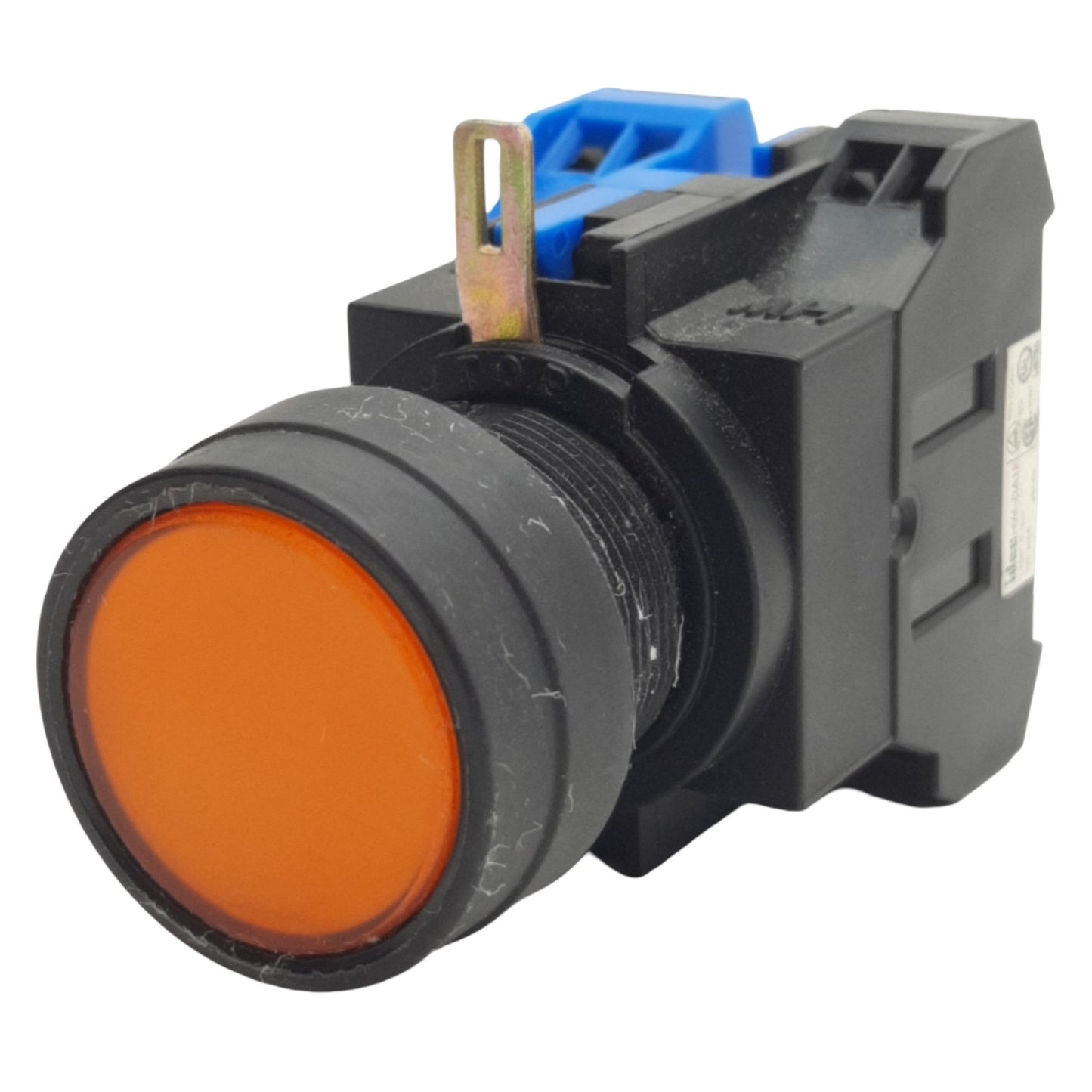 Used IDEC HW1L-M1F10QD-A-24V Amber Illuminated Push Button ø22mm, 1NO, 600V 10A