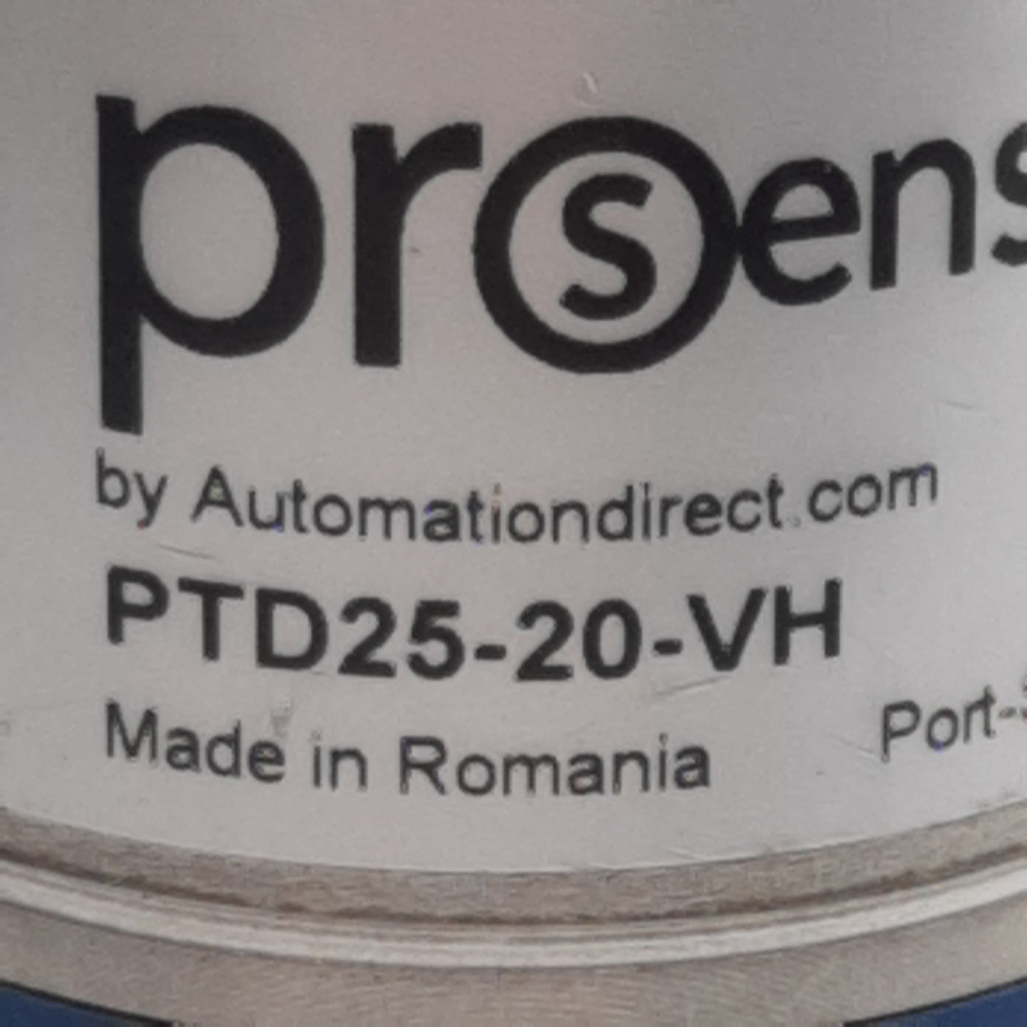 Used Prosense PTD25-20-VH Vacuum Transmitter -14.5~0psig, +/- 0.75%, 20-4mA, 1/4" NPT
