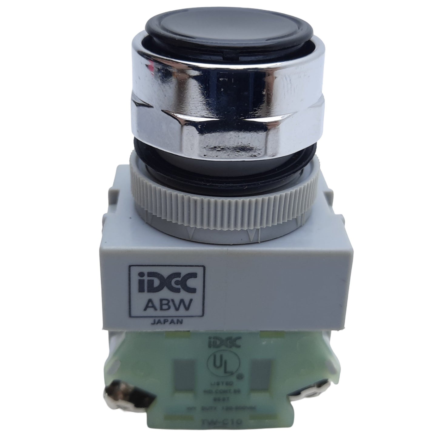Used Idec ABFD110NUB Non-Illuminated Pushbutton, Momentary, ø30mm, 2NO, 10A 600VAC