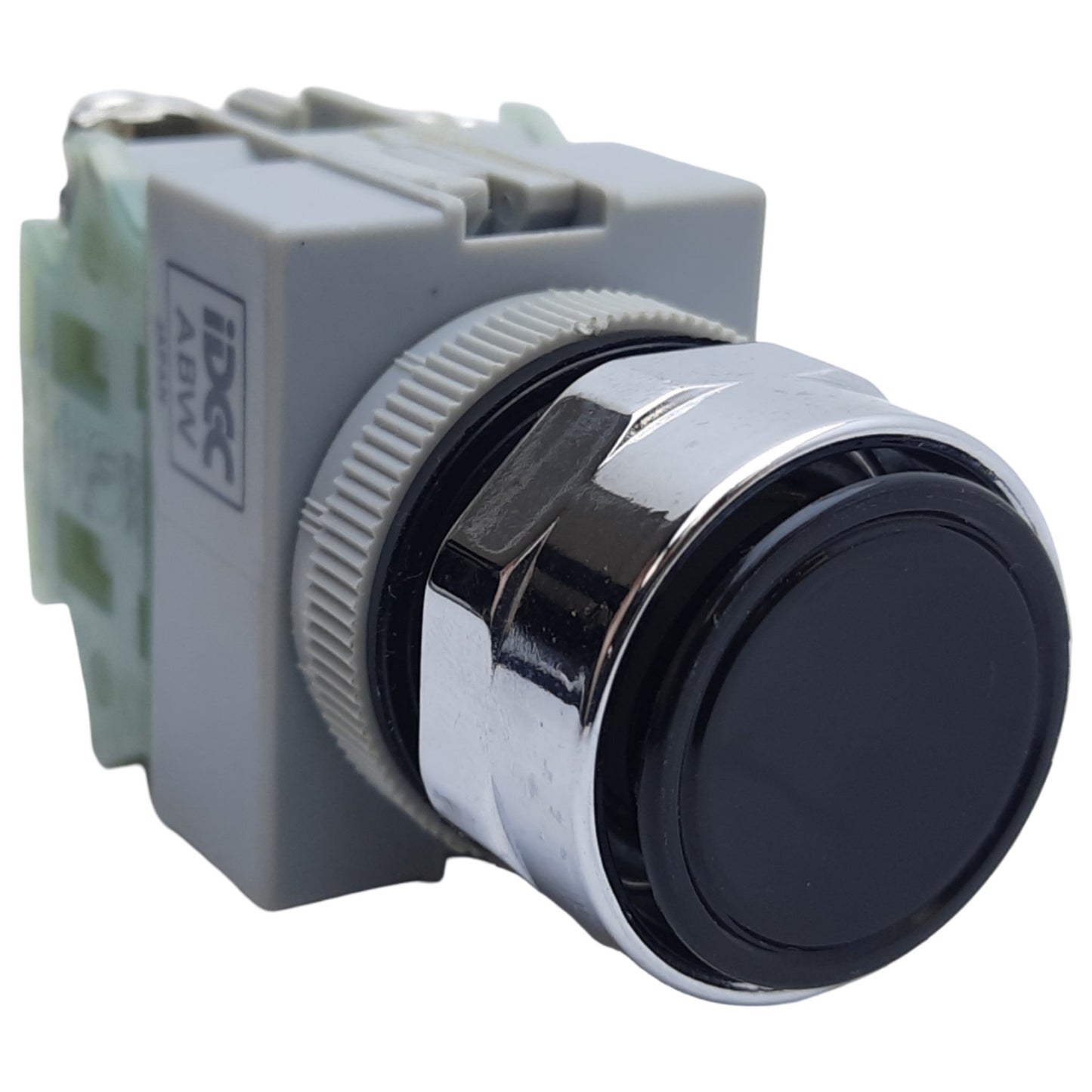 Used Idec ABFD110NUB Non-Illuminated Pushbutton, Momentary, ø30mm, 2NO, 10A 600VAC