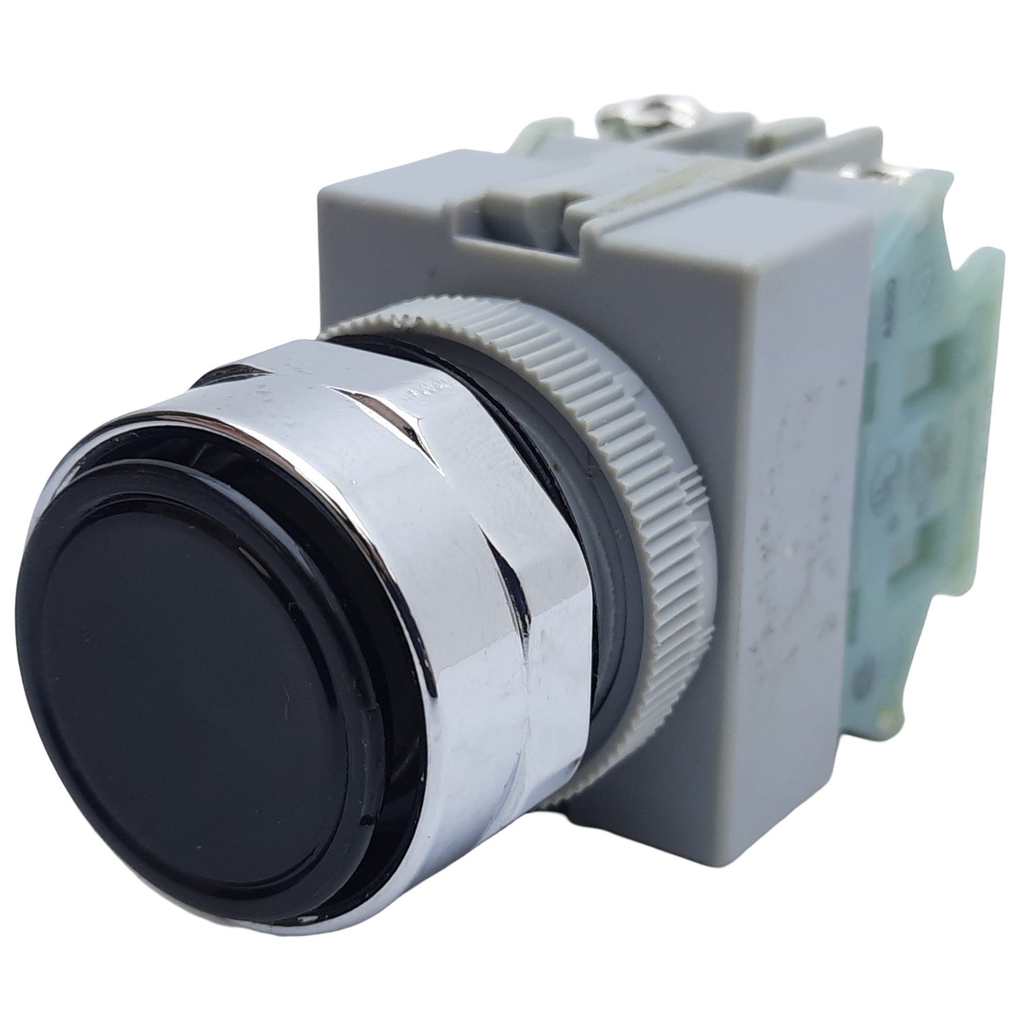 Used Idec ABFD110NUB Non-Illuminated Pushbutton, Momentary, ø30mm, 2NO, 10A 600VAC