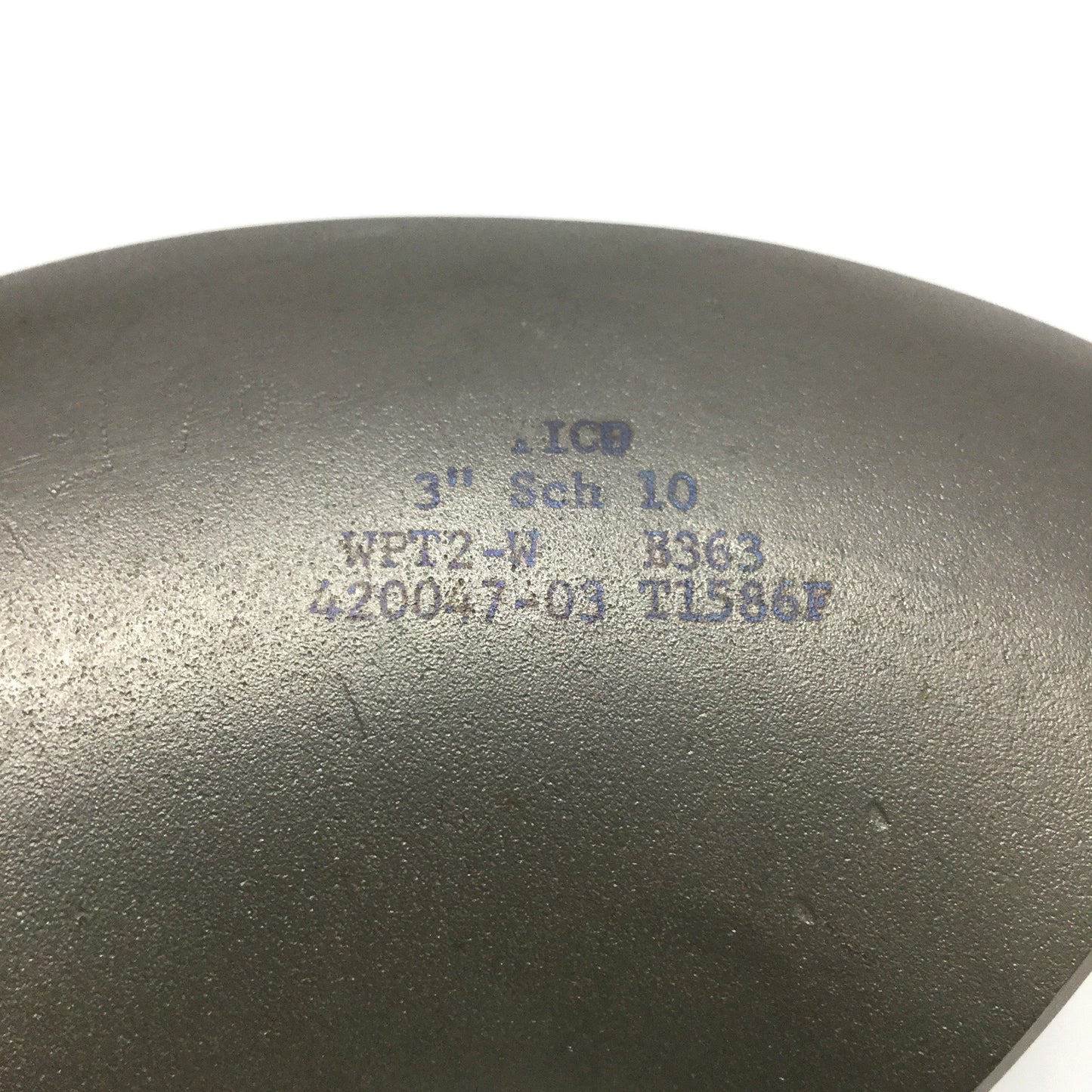 New – Open box TICO WPT2-W B363 3" Schedule 10 Grade 2 Titanium 90° Butt Weld Pipe Elbow