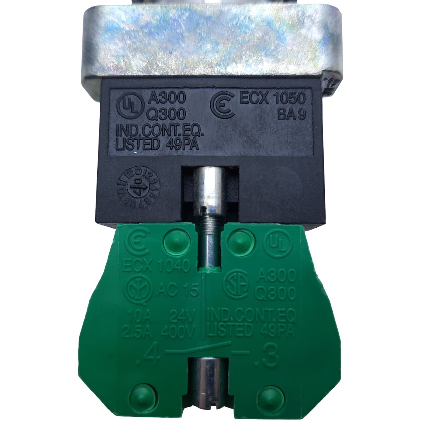 Used Comepi ECX-1050-1040 Selector Switch Illuminated 2-Position 1NO, 10A 250V AC