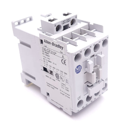 Used Allen Bradley 700-CF310KD Control Relay, 3NO 1NC, 600VAC Max, 110/120VAC Coil