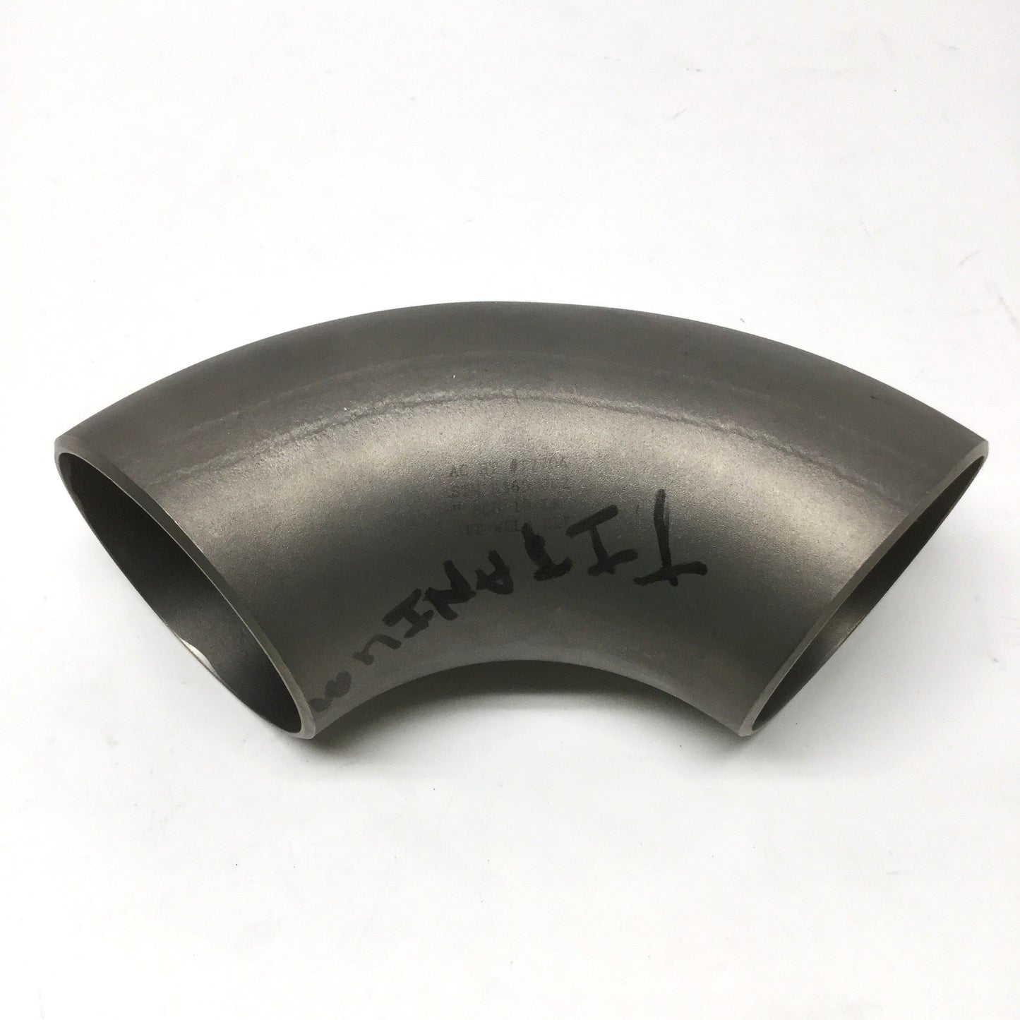 New – Open box TAC HT #T7704 B363 3" Schedule 10 Grade 2 Titanium 90° Butt Weld LR Elbow