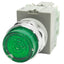 Used IDEC HW1L-M2F20QD-G-24V Green Illuminated Push Button ø22mm, 2NO, 600VAC 10A