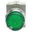Used IDEC HW1L-M2F20QD-G-24V Green Illuminated Push Button ø22mm, 2NO, 600VAC 10A