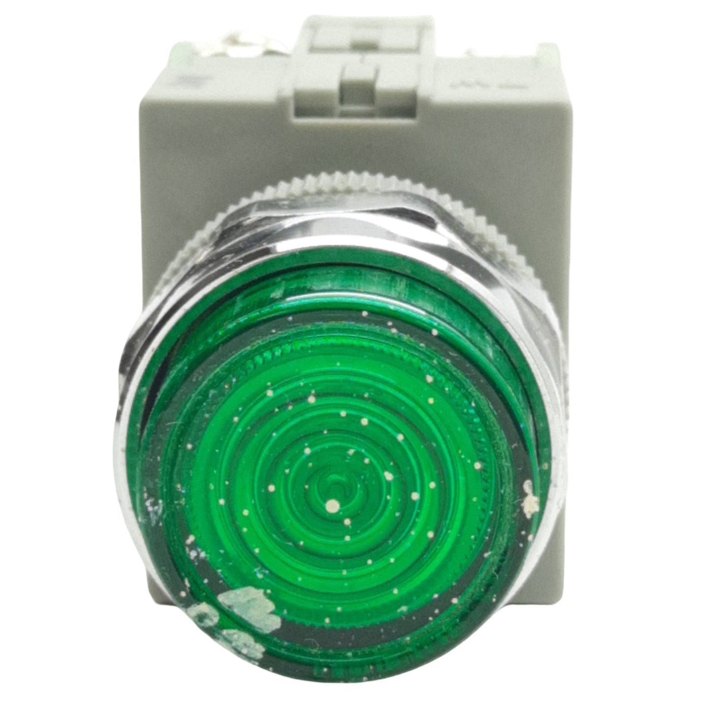 Used IDEC HW1L-M2F20QD-G-24V Green Illuminated Push Button ø22mm, 2NO, 600VAC 10A